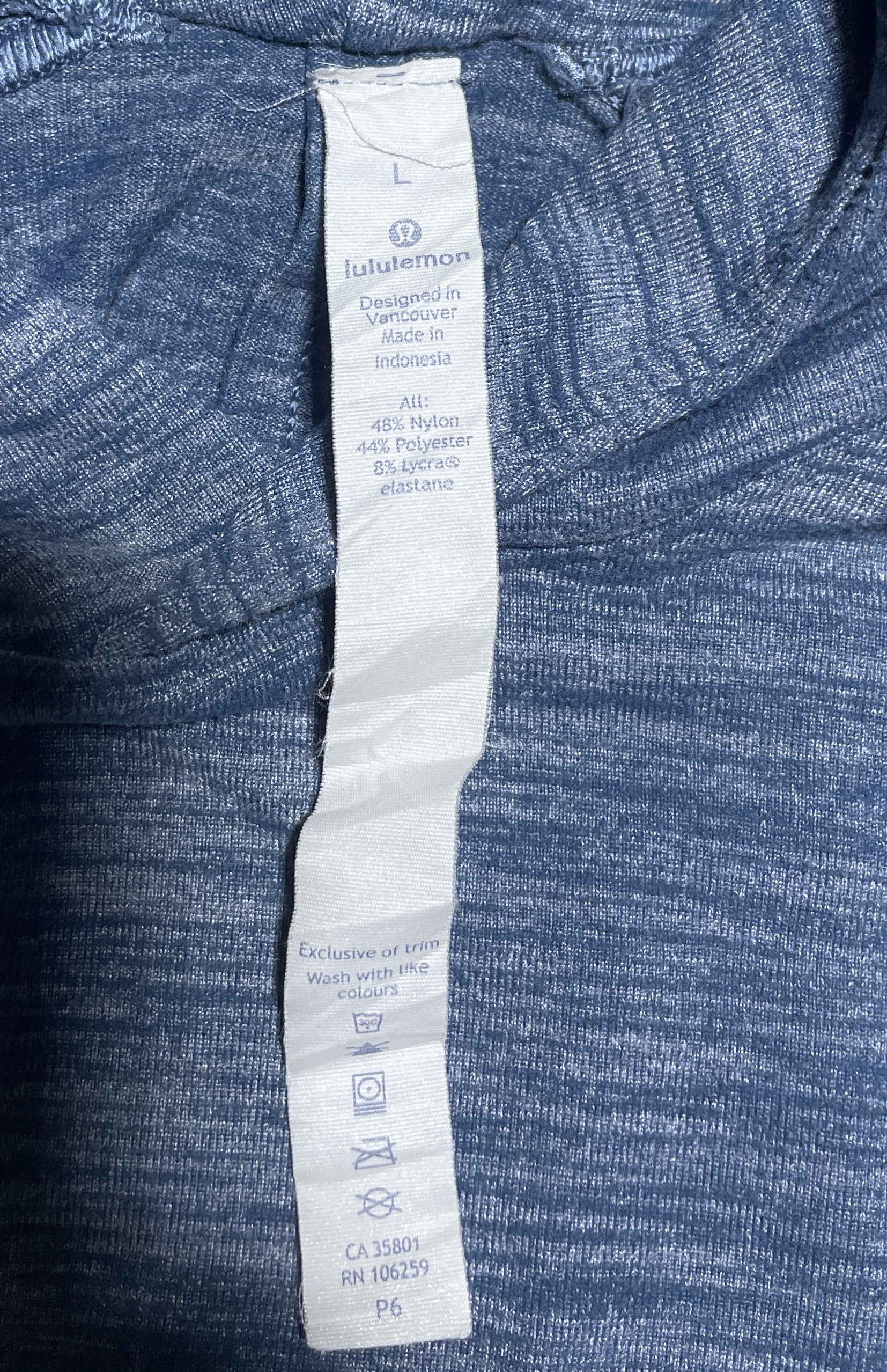 Lululemon Original Winter Hoodie Sky Blue Xl