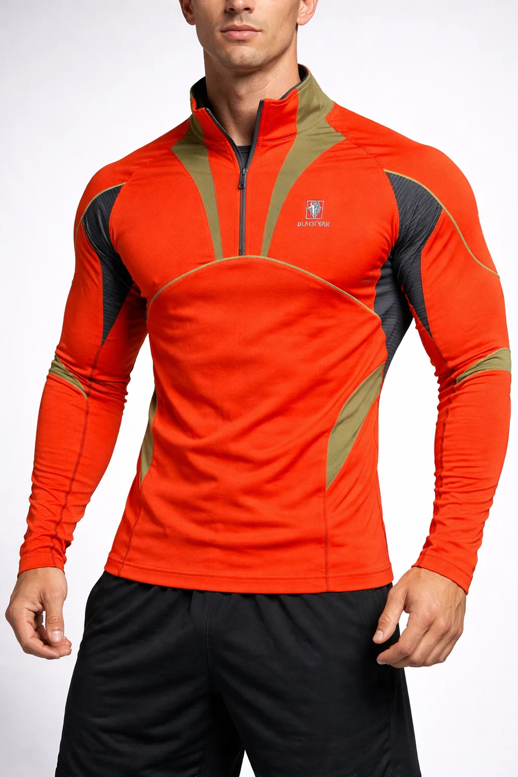 Black Yak Extreme Peak Compression Tshirt Orange M