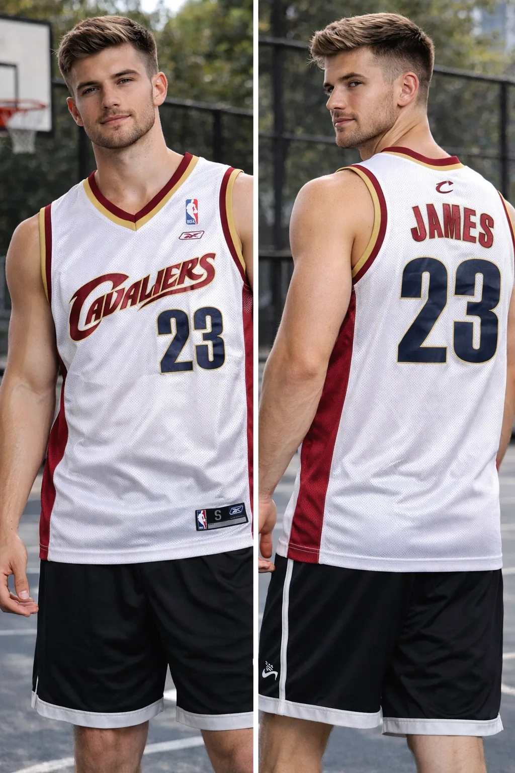 Cleveland Cavaliers #23 “James” NBA Jersey – White | Reebok | Size S
