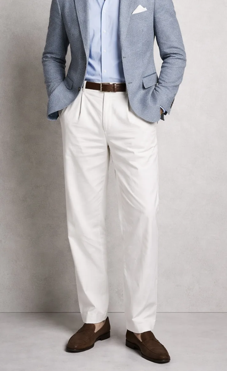 H&M original Skinny Fit Mens Formal pant White 38