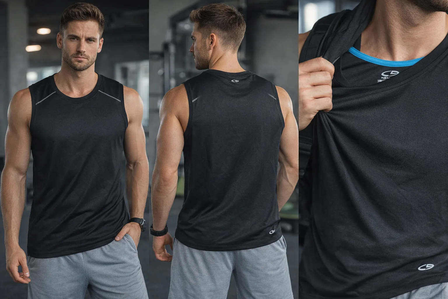 Champion Sleeveless Training Tank – Black | XL | Activewear