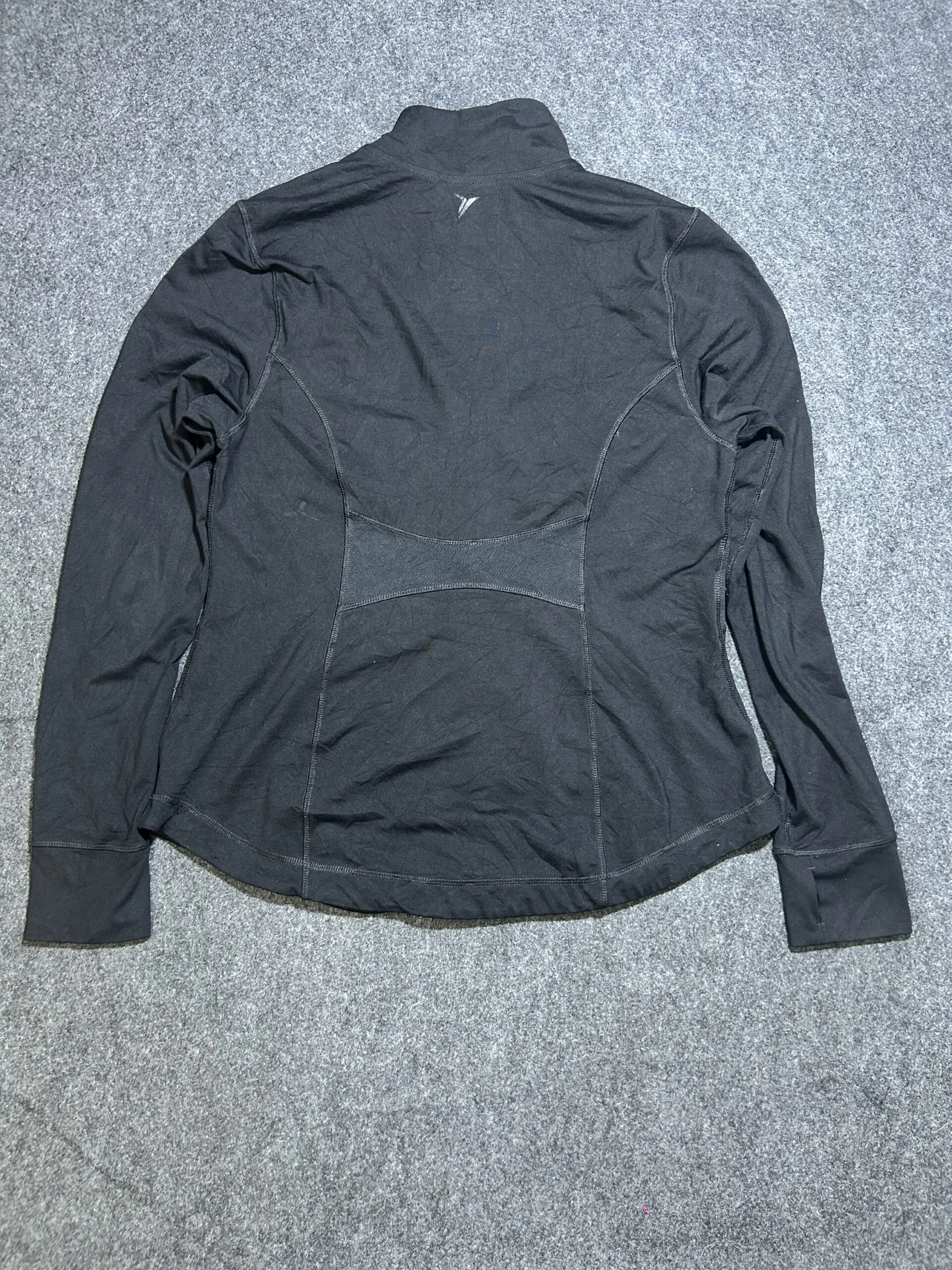 Active By Old Navy Body Fitted Track Jacket Black