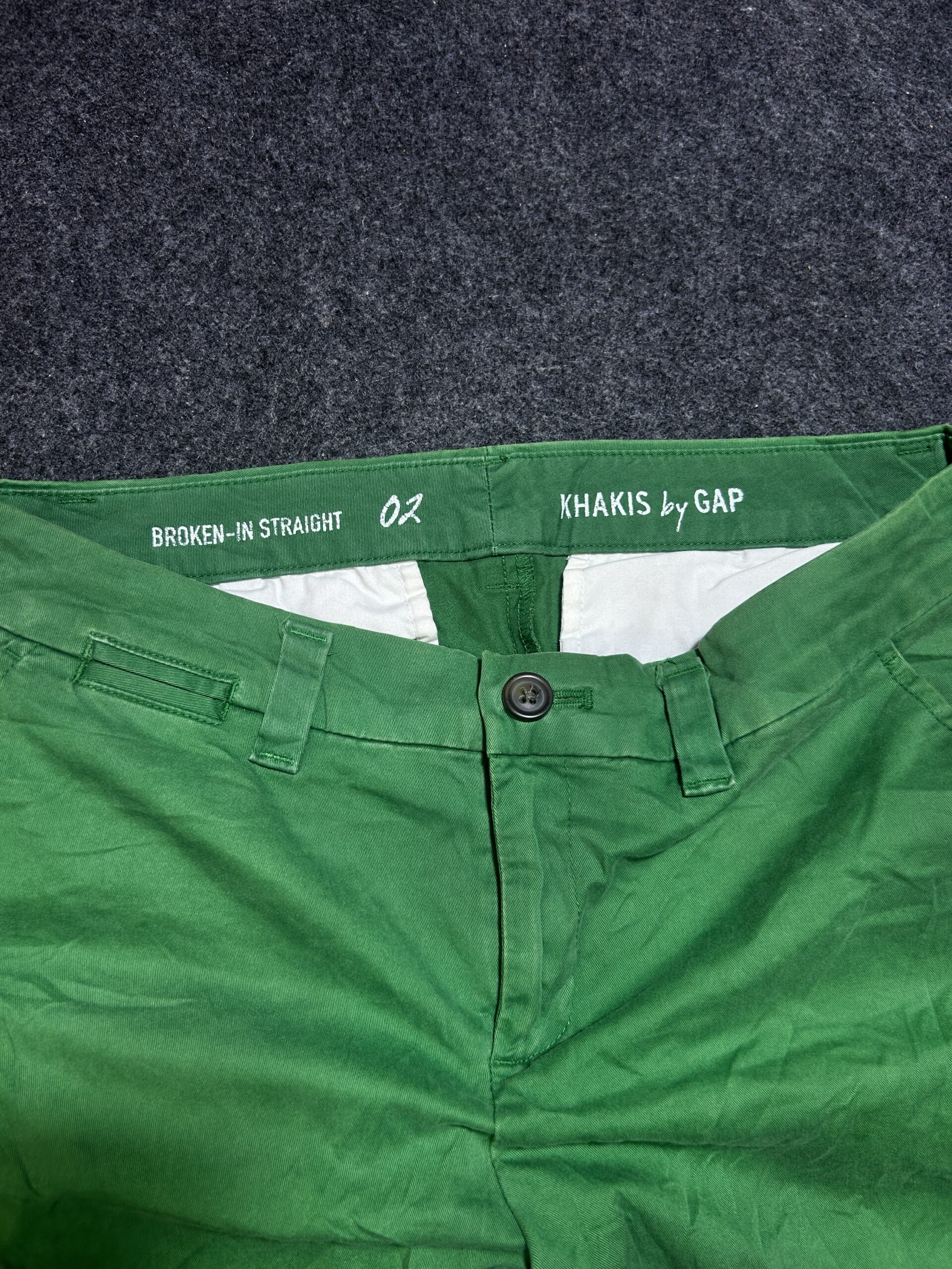 GAP Khakis Women’s Green Straight Fit Pants | Cotton Stretch | Size XS–S