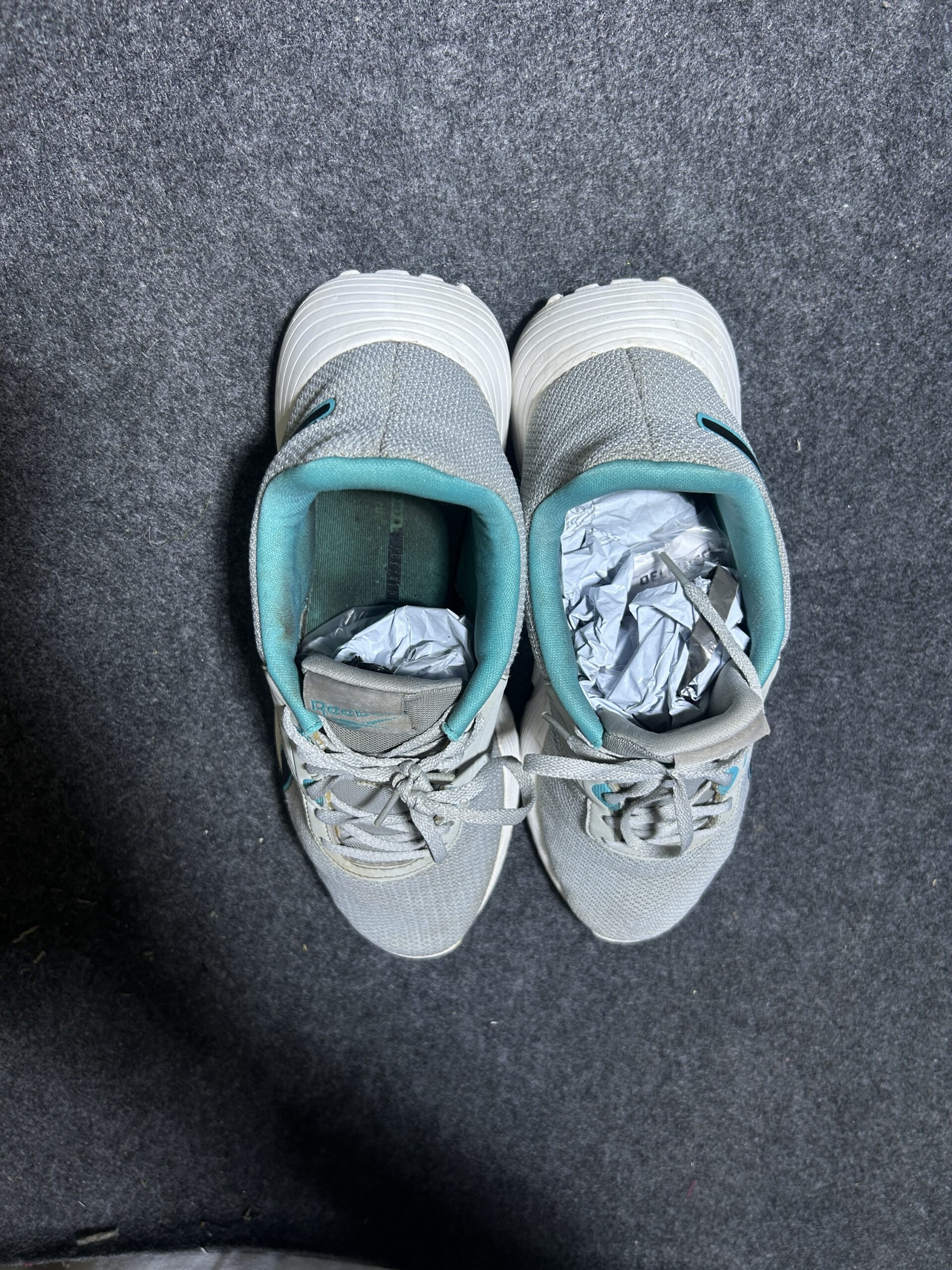 Reebok Lightweight Running Shoes | Grey & Teal | UK 11 | Excellent Condition