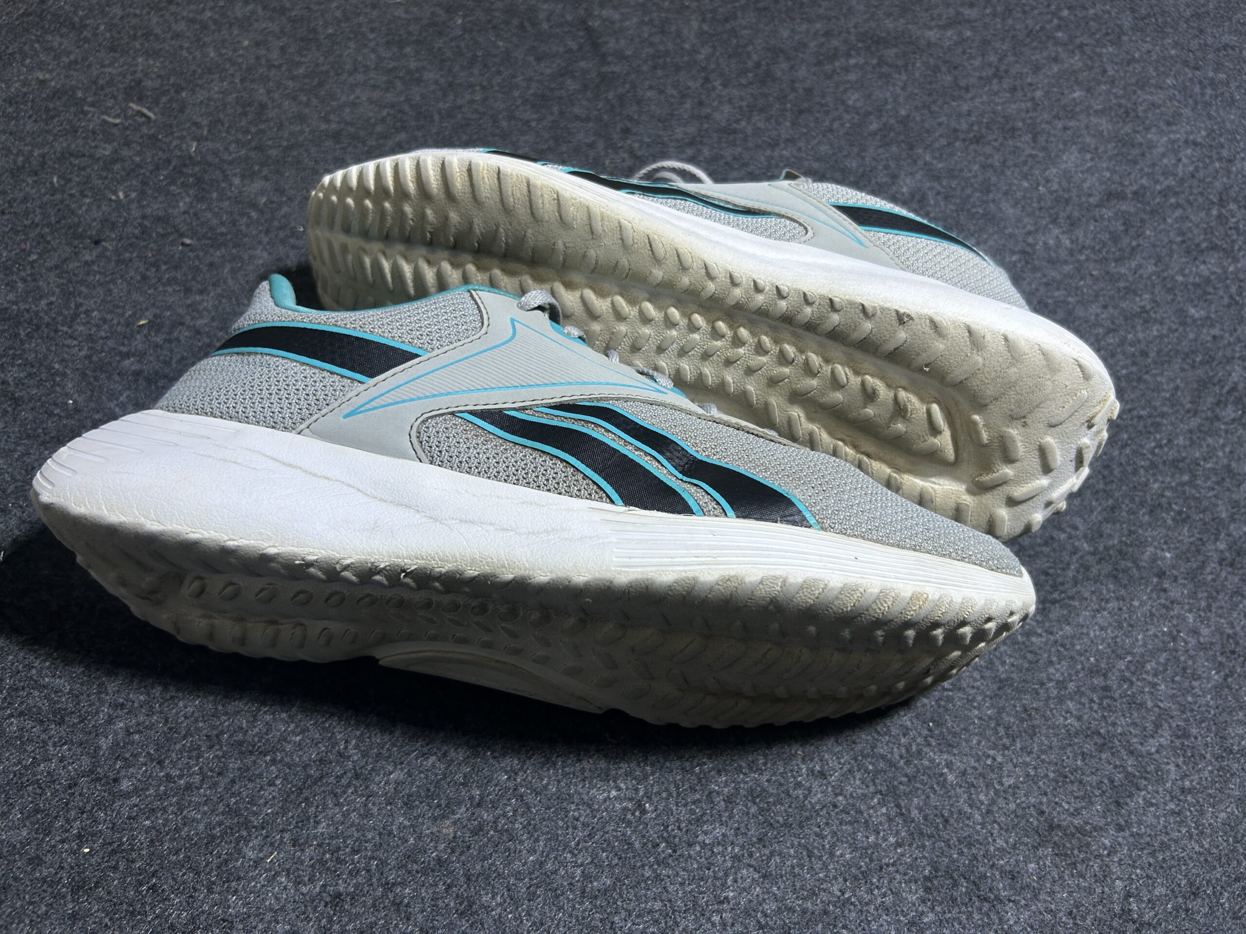 Reebok Lightweight Running Shoes | Grey & Teal | UK 11 | Excellent Condition