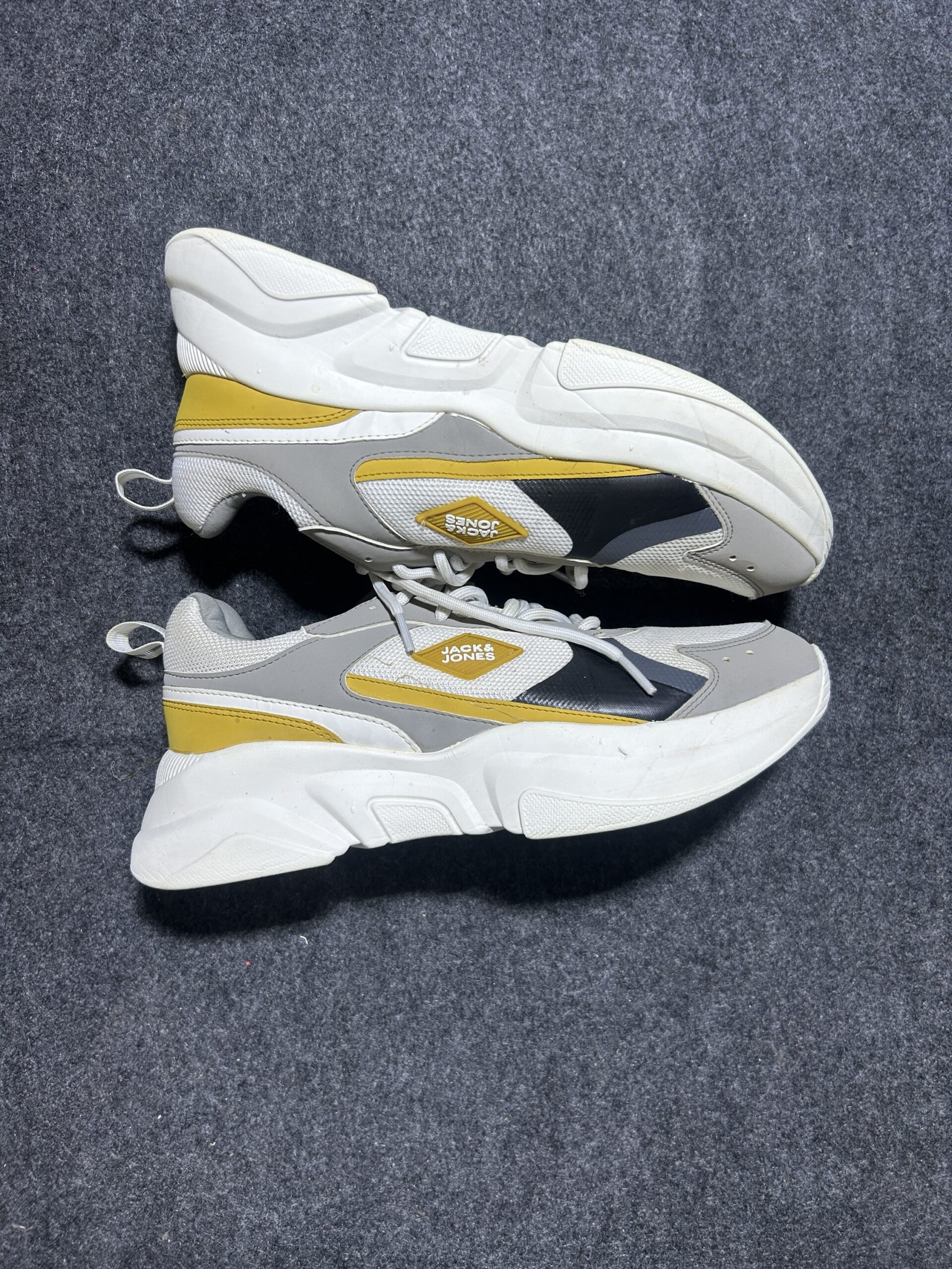 JACK&JONES White Colourblocked Chunky Sneakers | UK 9 | Excellent Condition