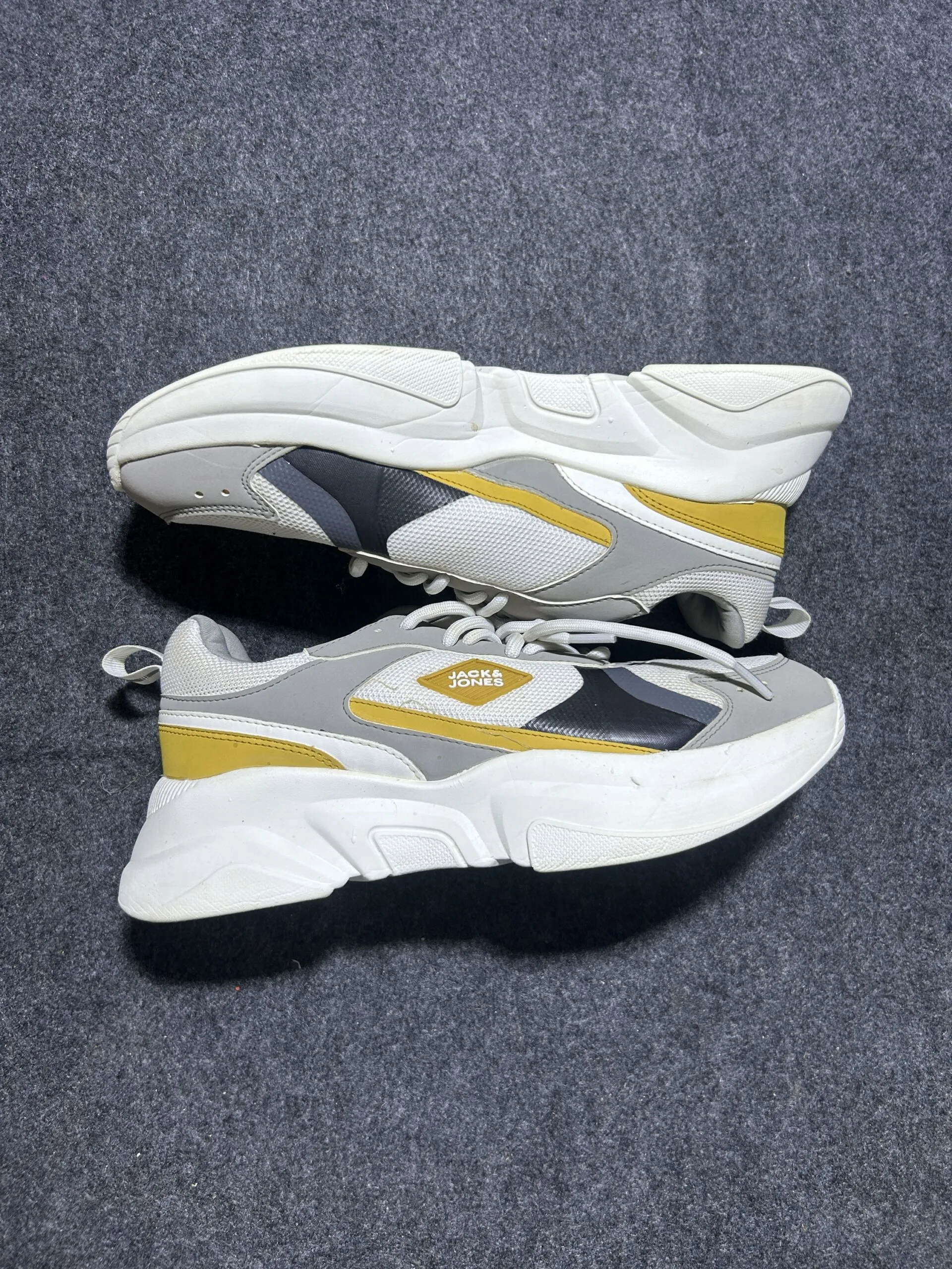 JACK&JONES White Colourblocked Chunky Sneakers | UK 9 | Excellent Condition