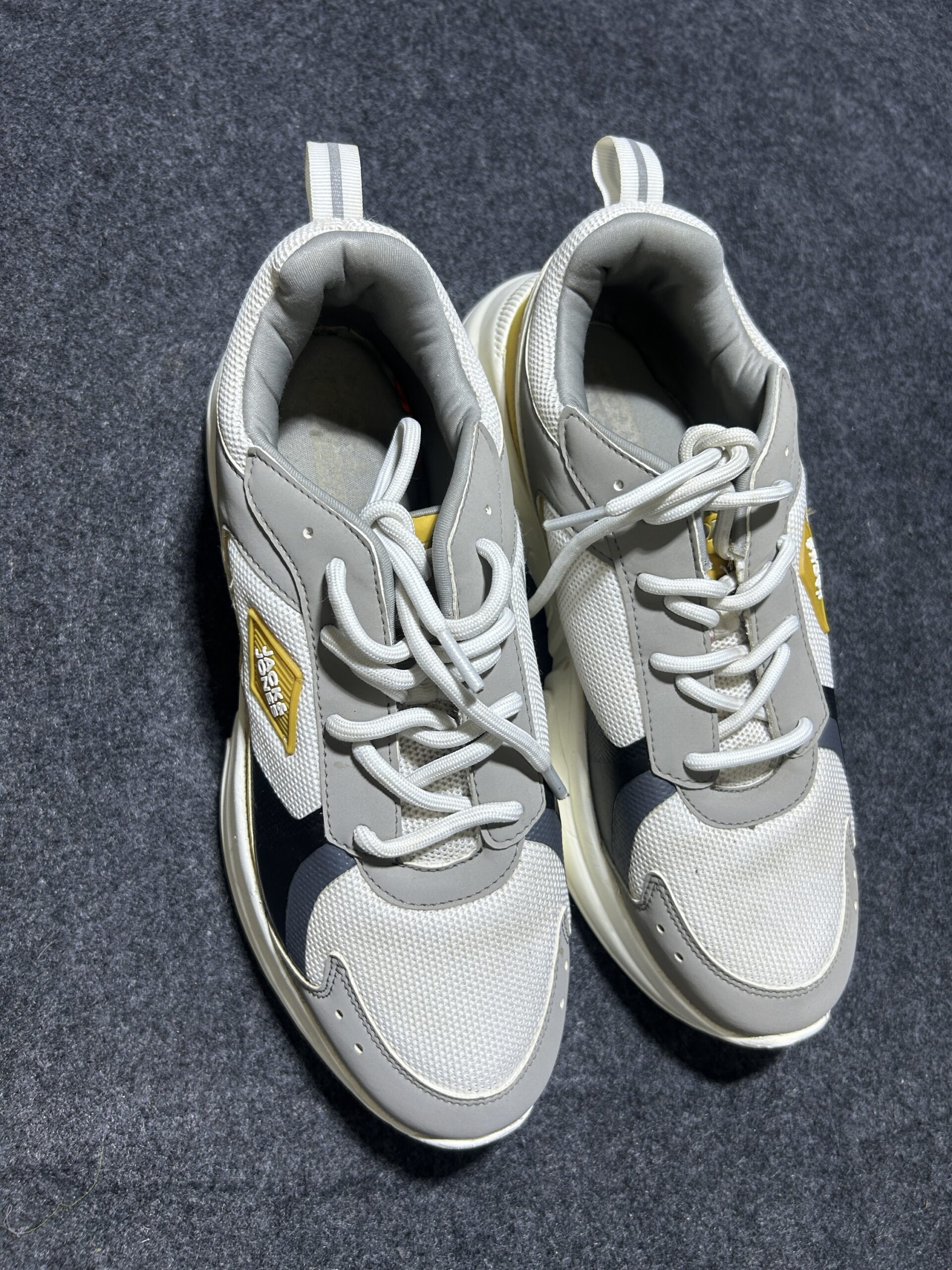 JACK&JONES White Colourblocked Chunky Sneakers | UK 9 | Excellent Condition