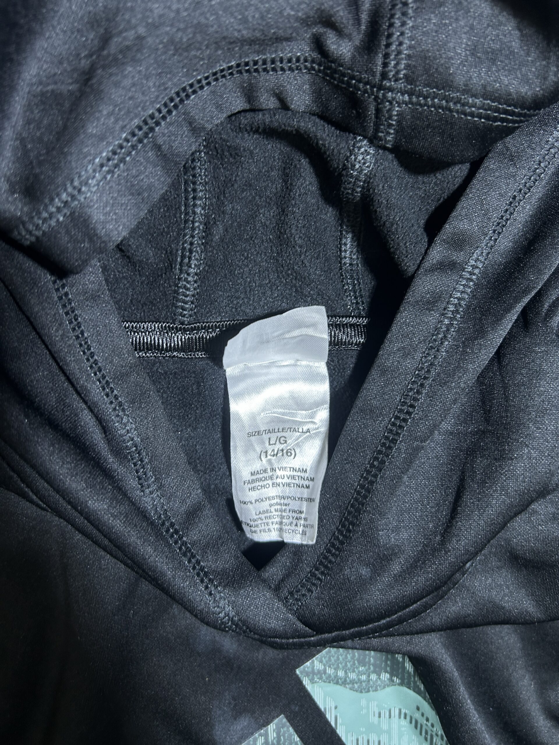 Adidas Original Hooded T-shirt Black S
