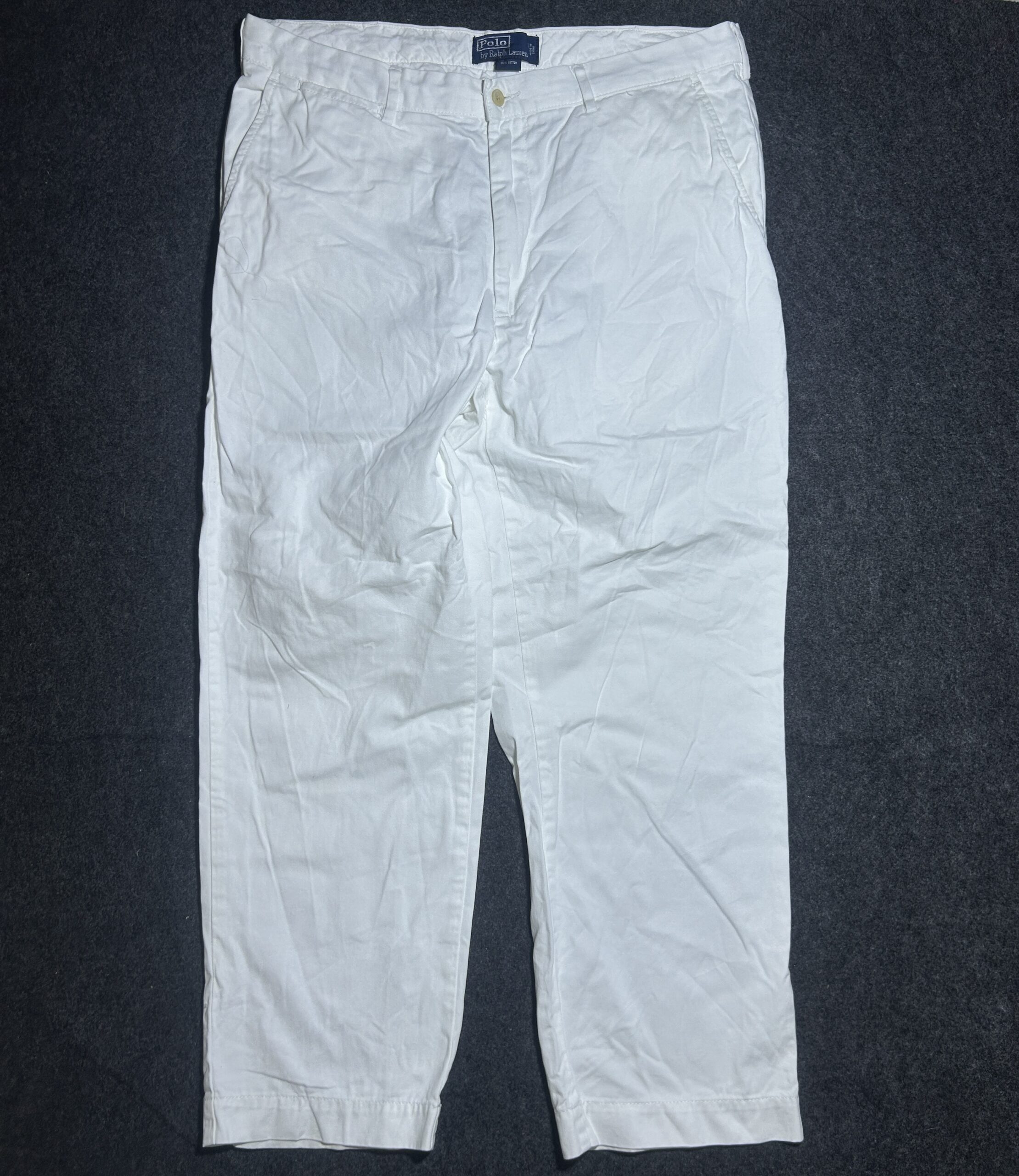 Polo by Ralph Lauren Classic White Chino Pants | 100% Cotton | Smart Casual | Waist 36 | Excellent Condition