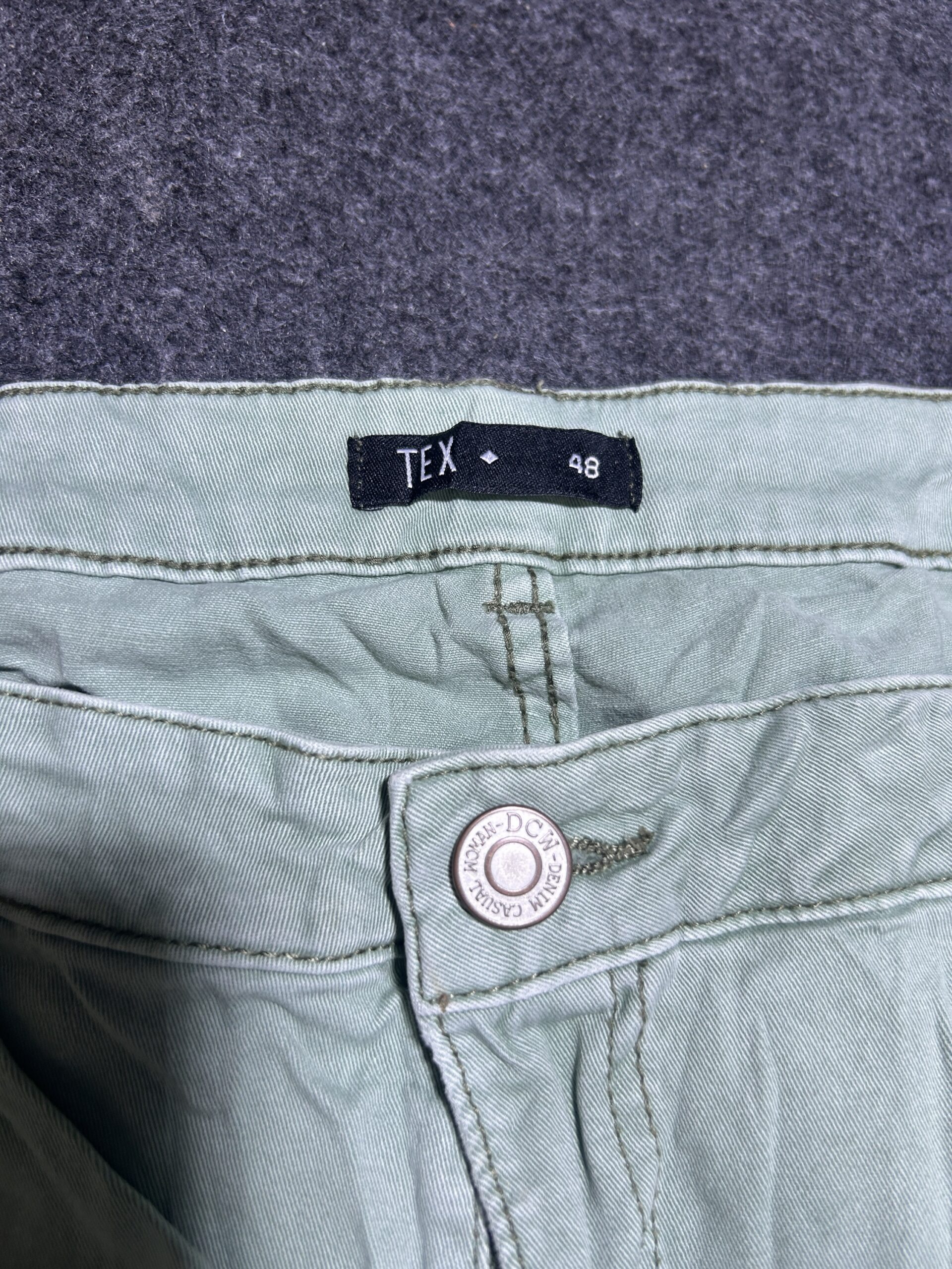 TEX Slim Fit Casual Pants | Mint Green | Waist 32 | Clean Look