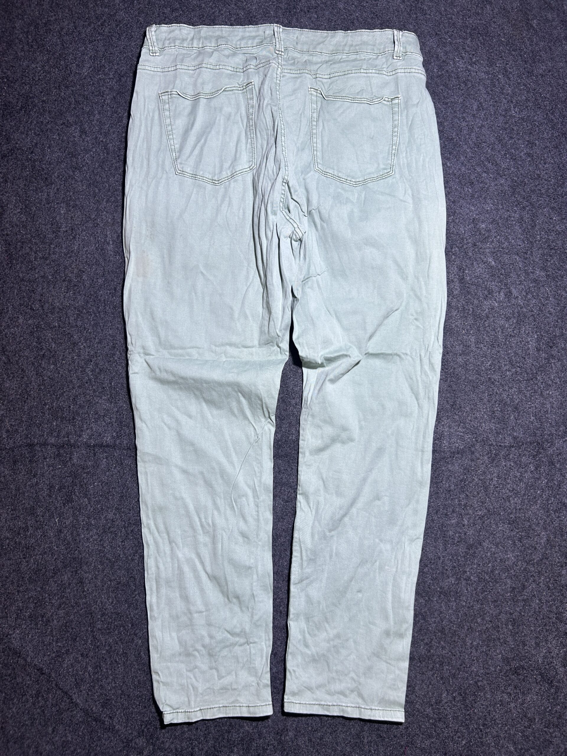 TEX Slim Fit Casual Pants | Mint Green | Waist 32 | Clean Look