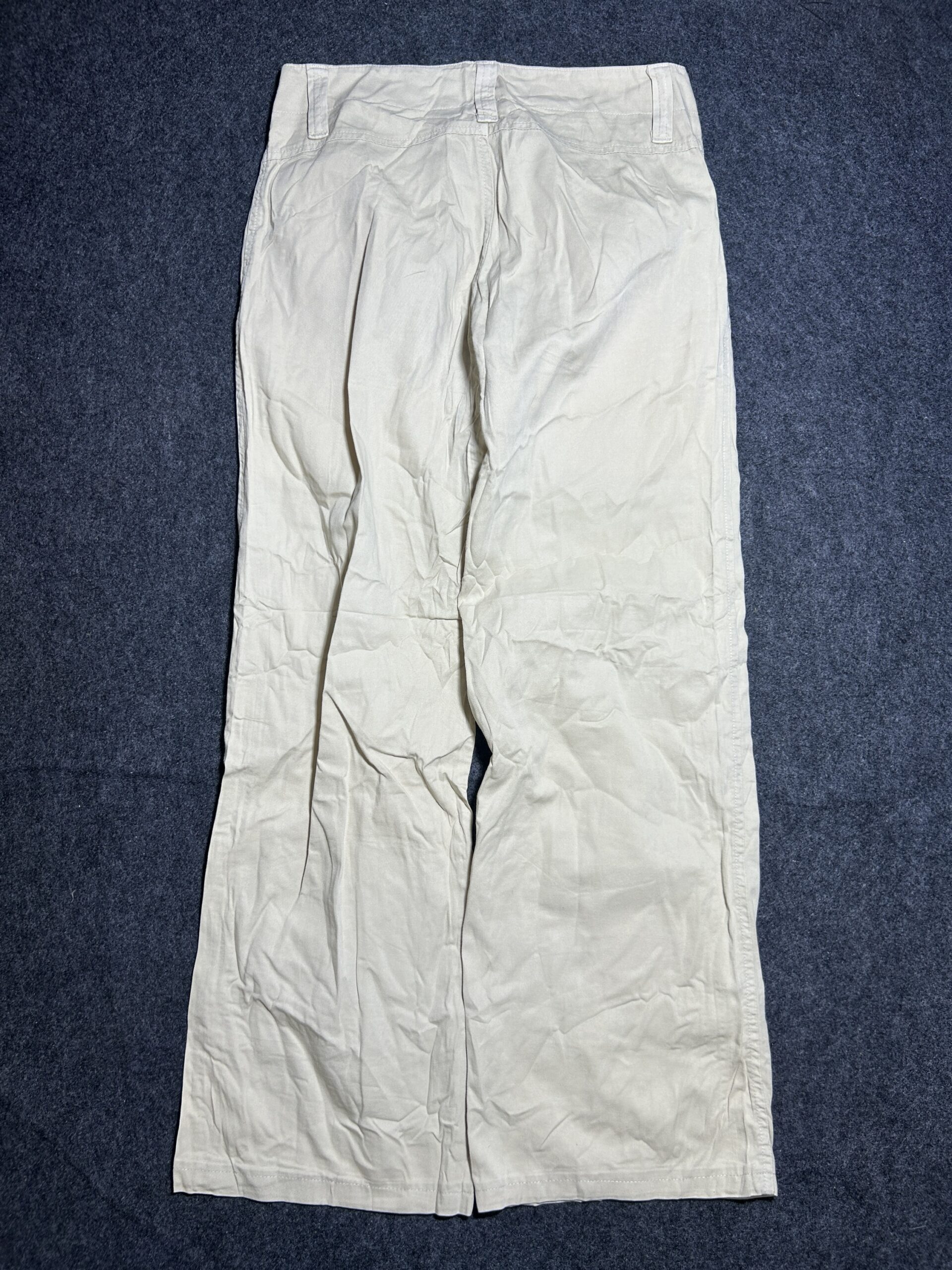 United Colors of Benetton Straight Fit Pants | Off-White Khaki | Waist 28