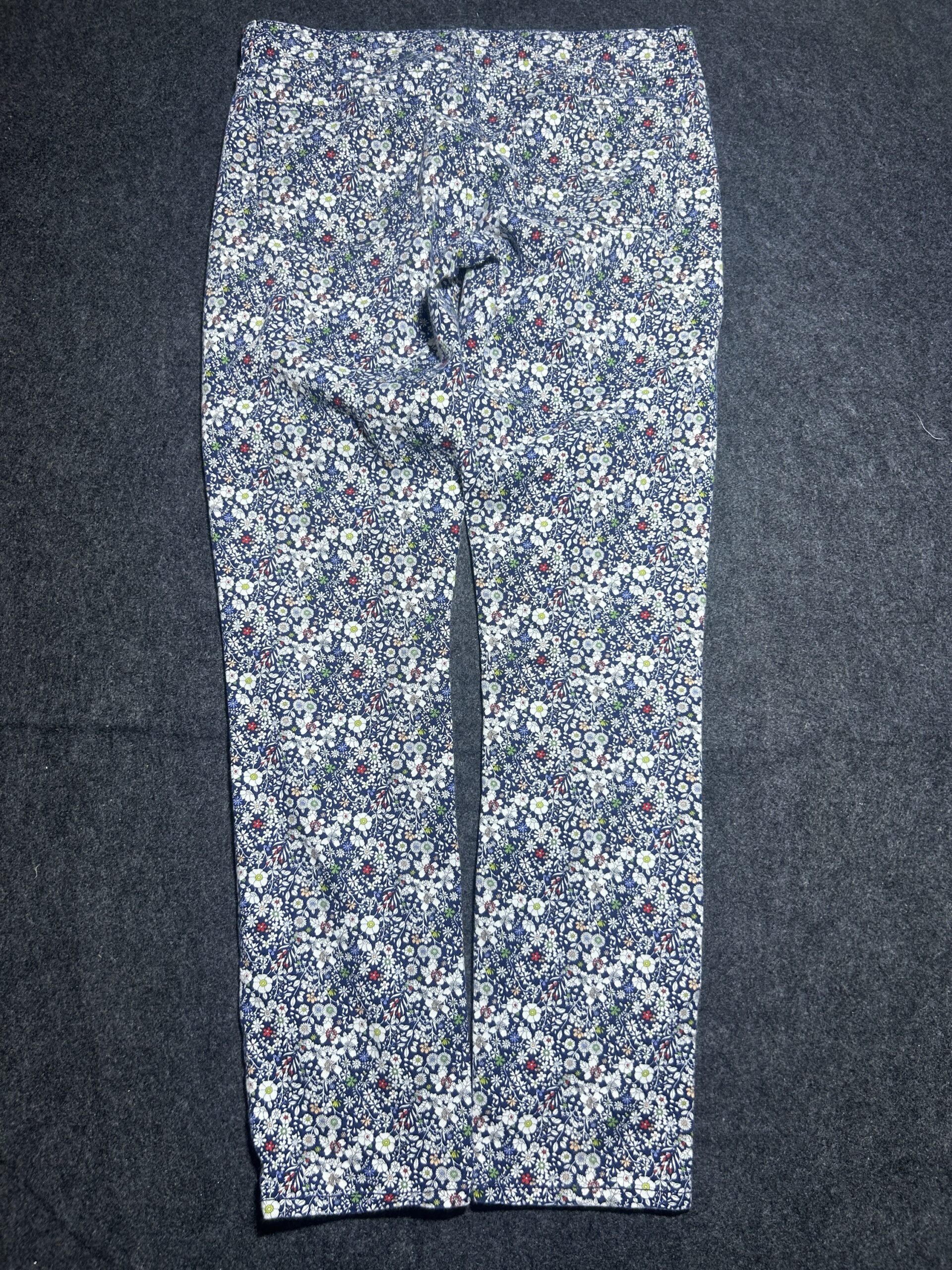 J.Crew Liberty Floral Print Toothpick Pants – Slim Fit – Waist 32