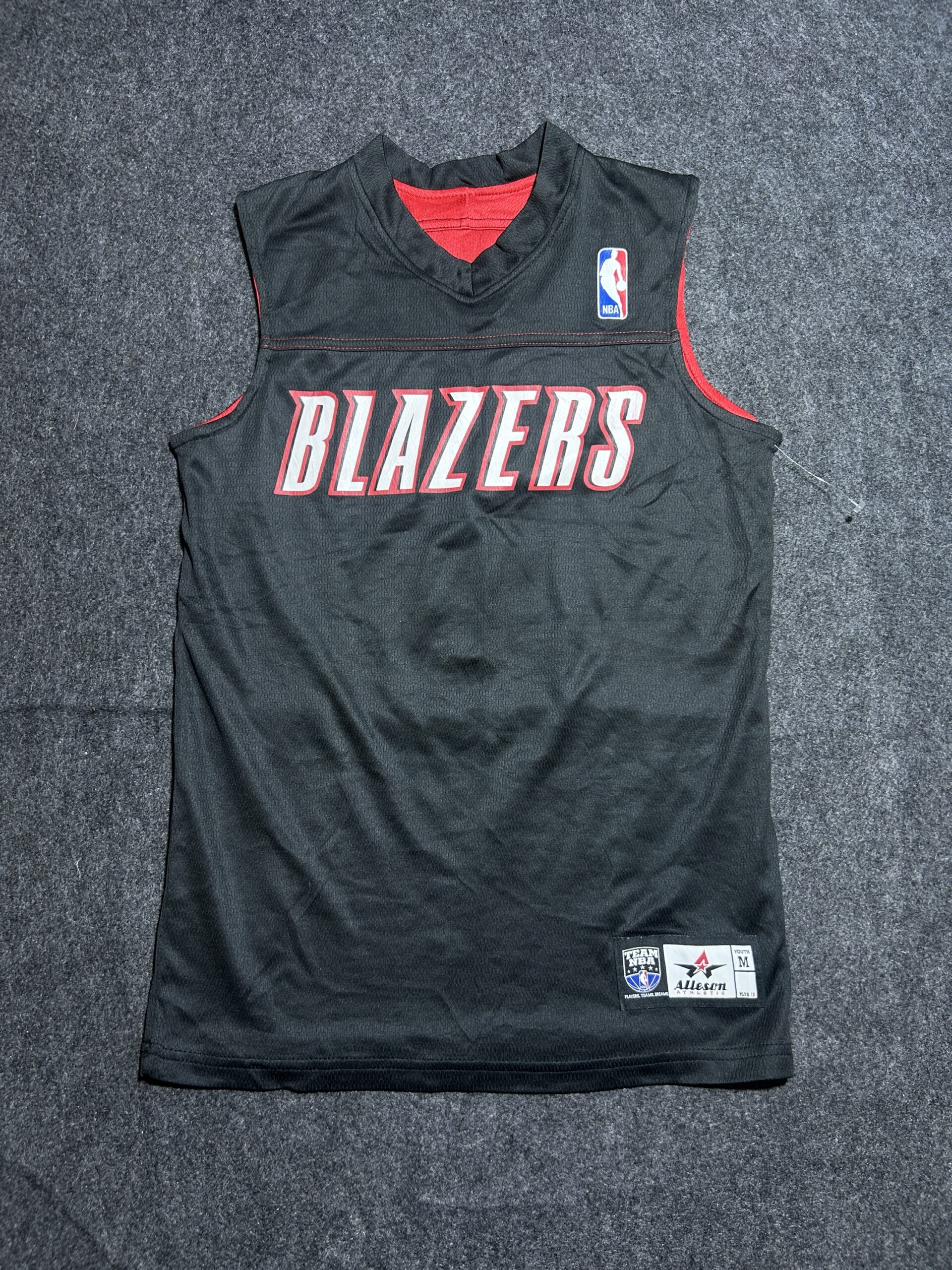 Portland Trail Blazers Reversible NBA Jersey – Black/Red | Size S | Allson Athletic