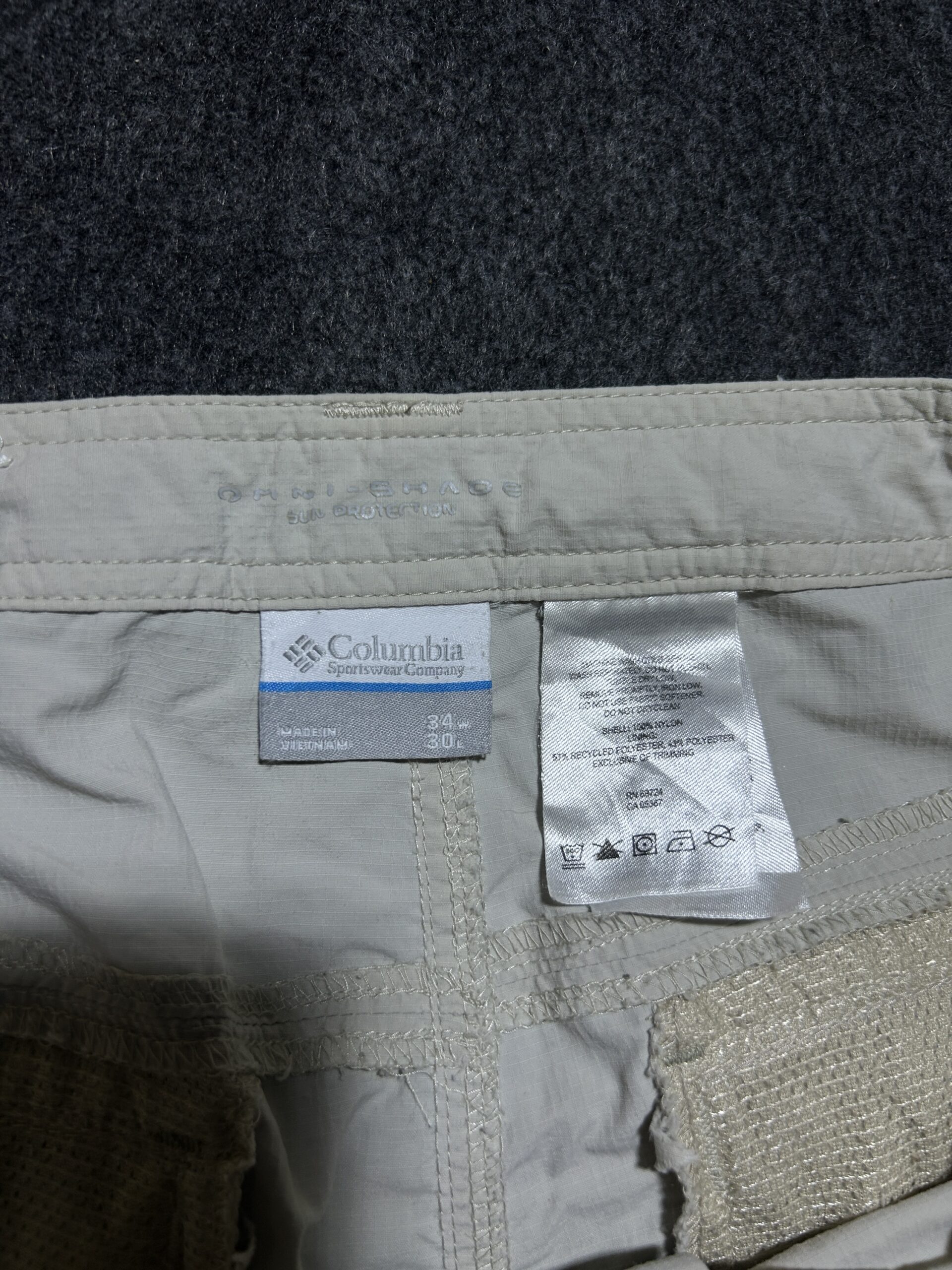 Columbia Omni Shade Sun Protection Shorts Creamy 34