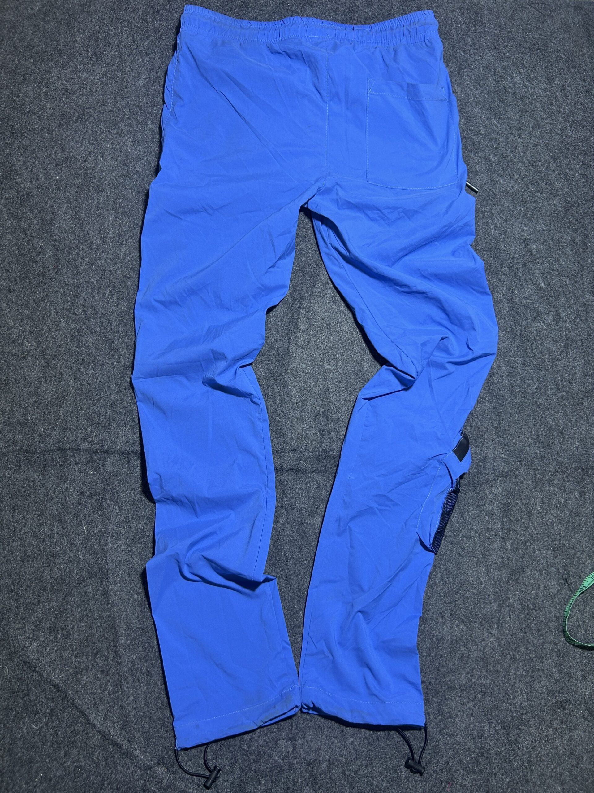 Forever 21 Men Utility Track Pant Blue | Multi-Pocket | Adjustable Hem | Size 30-34