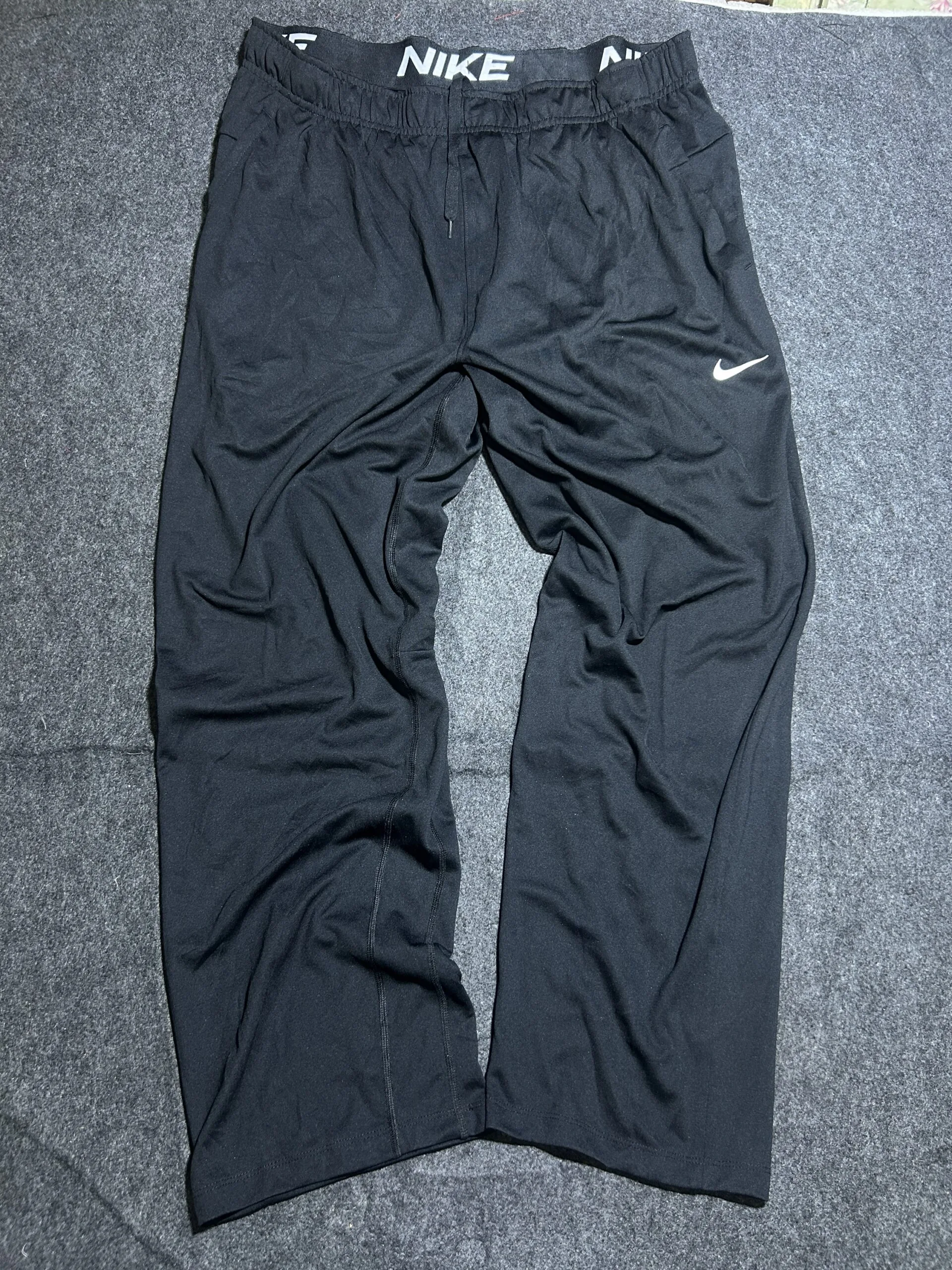 Nike Dri-FIT Black Training Pants | XL | Stretch Activewear | Waist 36–40