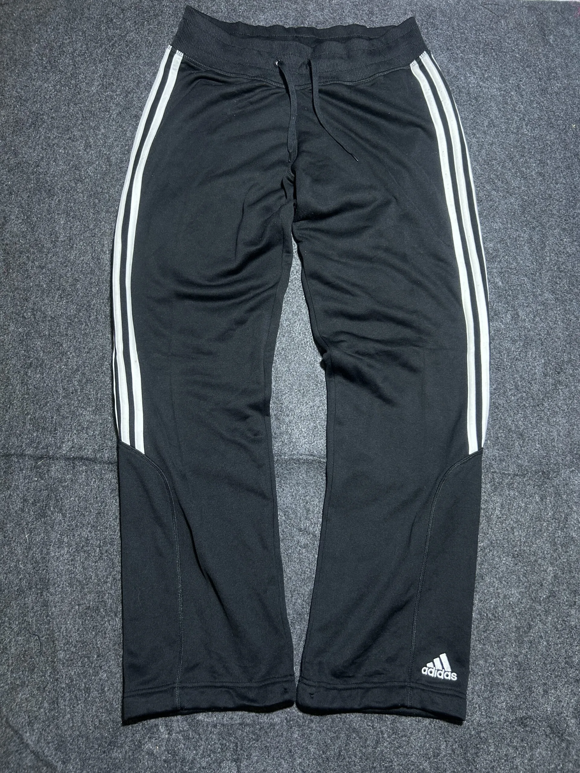 Adidas Climelite Track Pants Black 3 Stripes | Waist 30 | Unisex