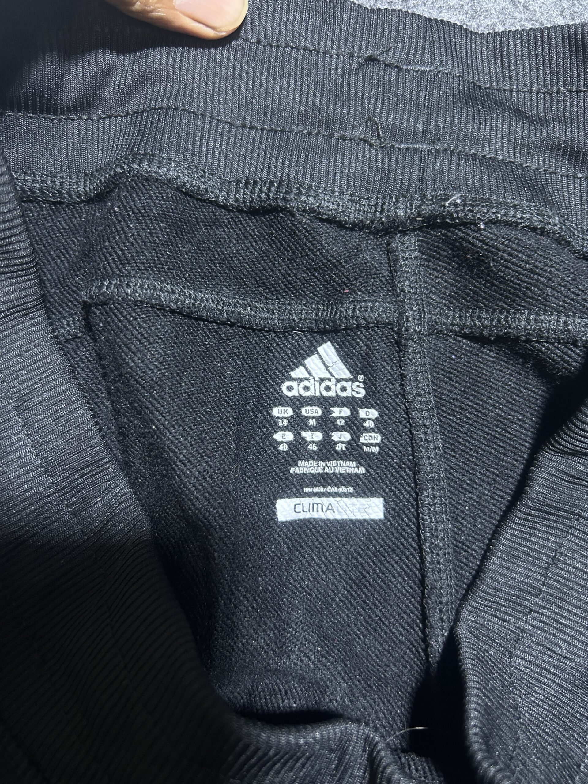 Adidas Climelite Track Pants Black 3 Stripes | Waist 30 | Unisex