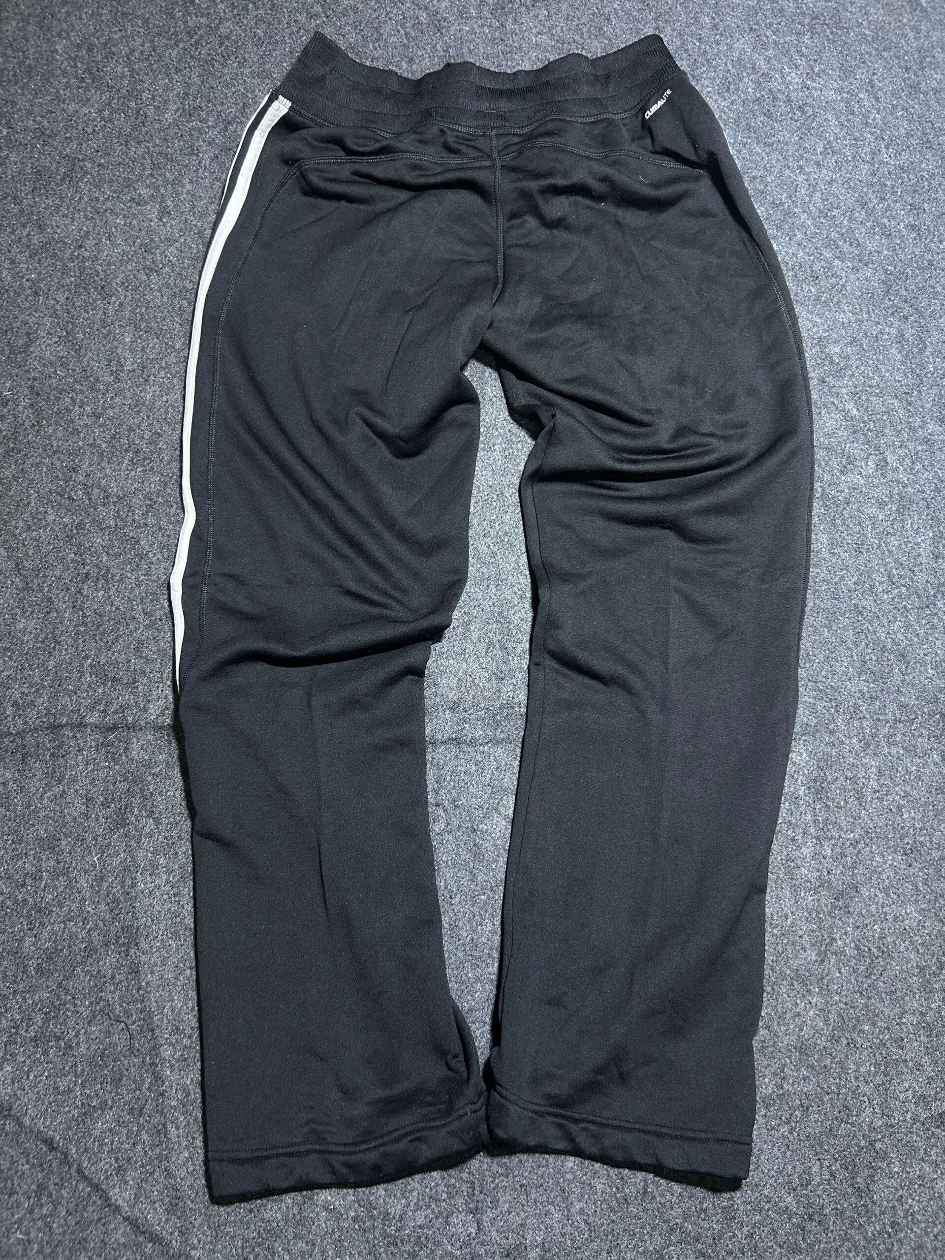 Adidas Climelite Track Pants Black 3 Stripes | Waist 30 | Unisex