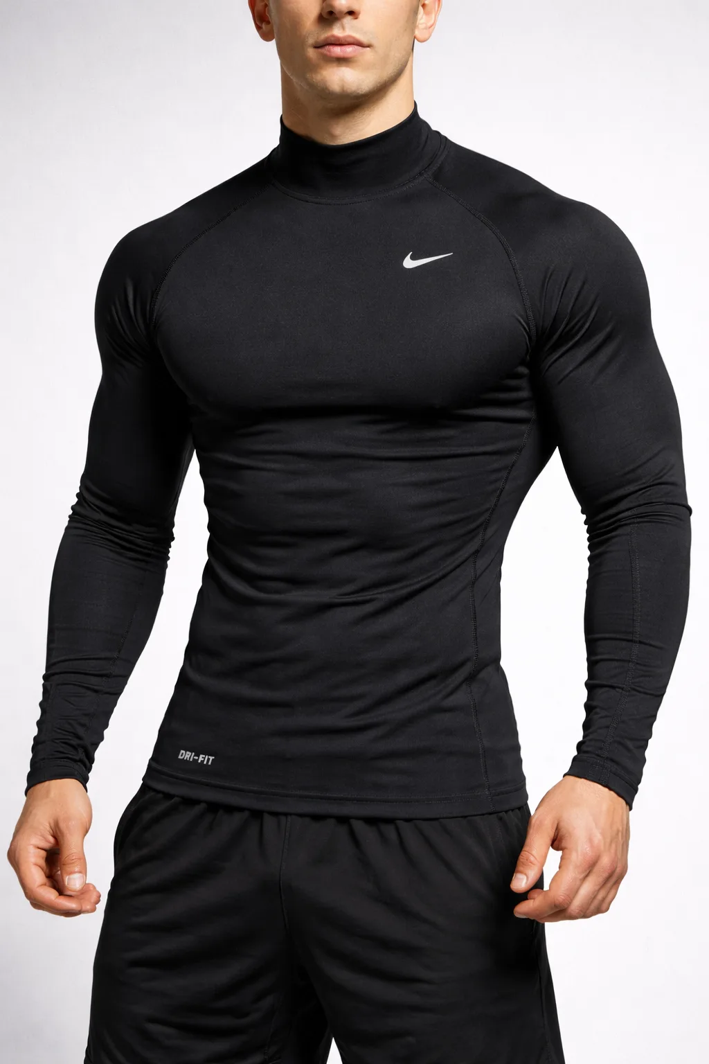 Nike Dri Fit high Neck  Compression Black S