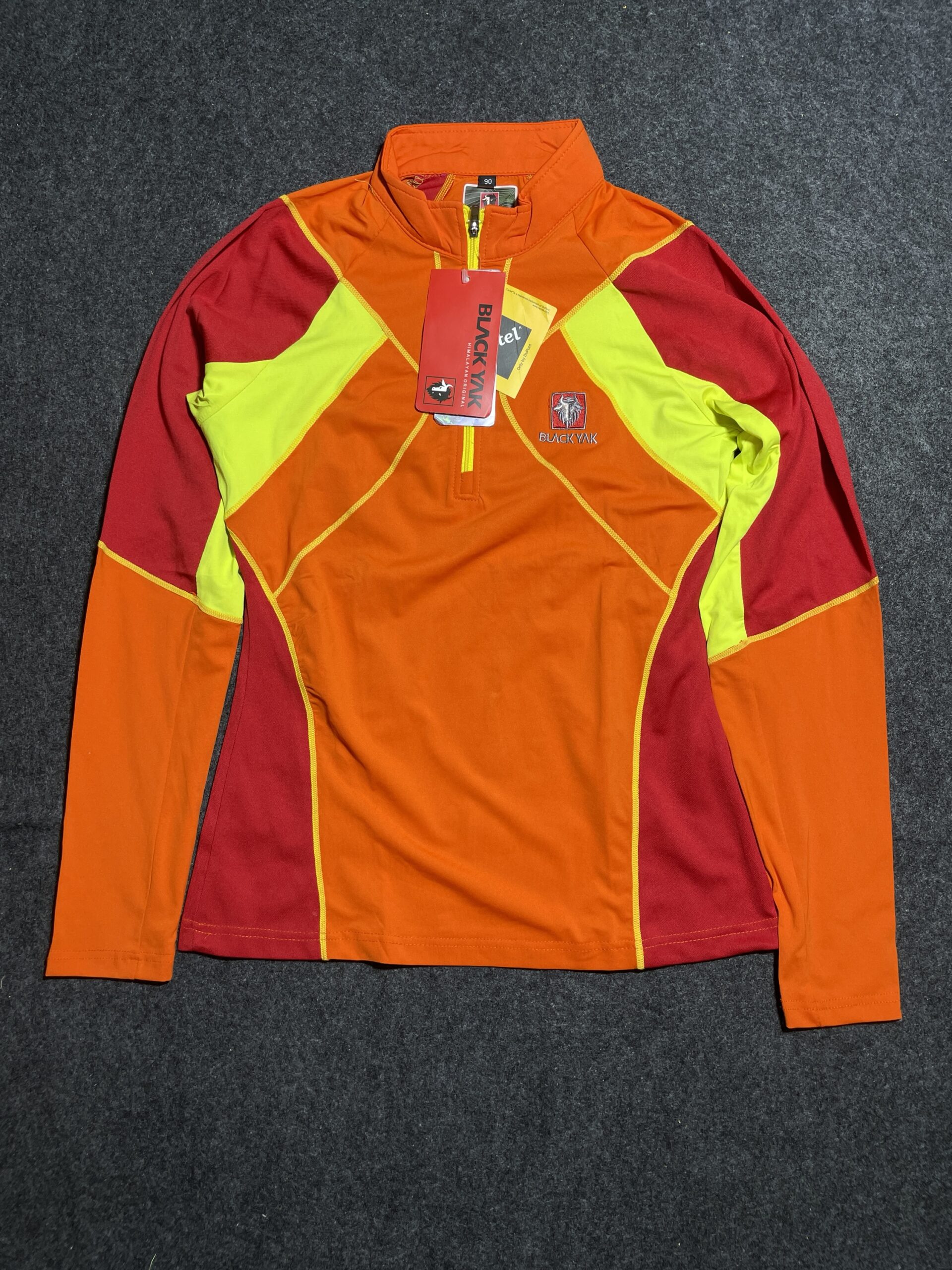 BlackYak Himalayan Original Body Fitted Tshirt Yellow Orange Small