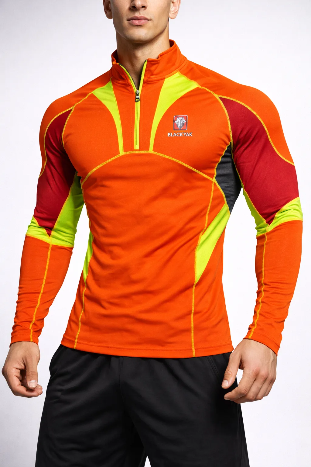 BlackYak Himalayan Original Body Fitted Tshirt Yellow Orange Small