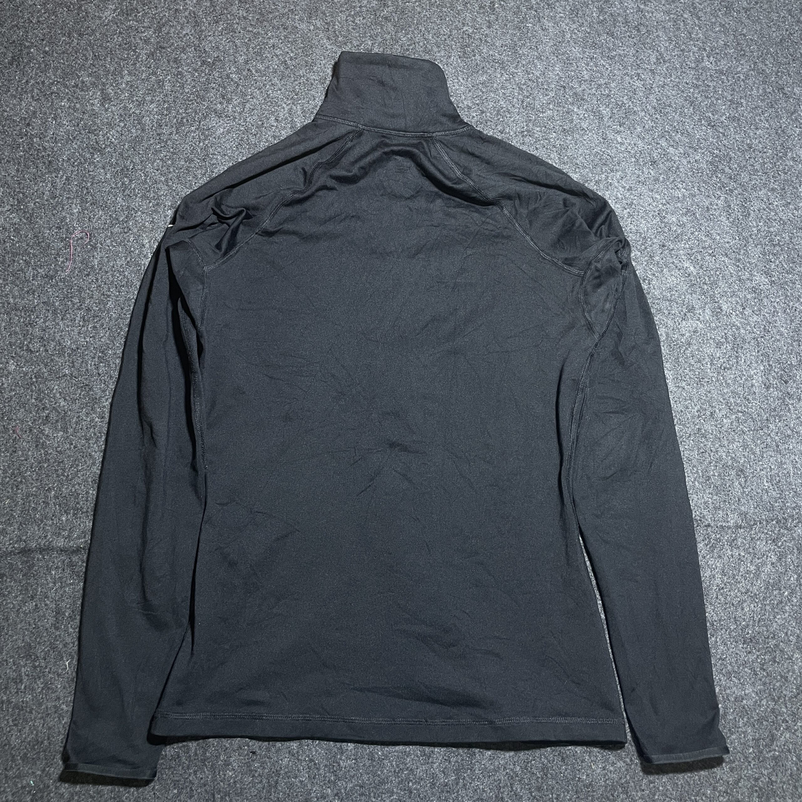 Nike Pro Dri Fit Original Body Fitted Half zip Up Tshirt Black Small