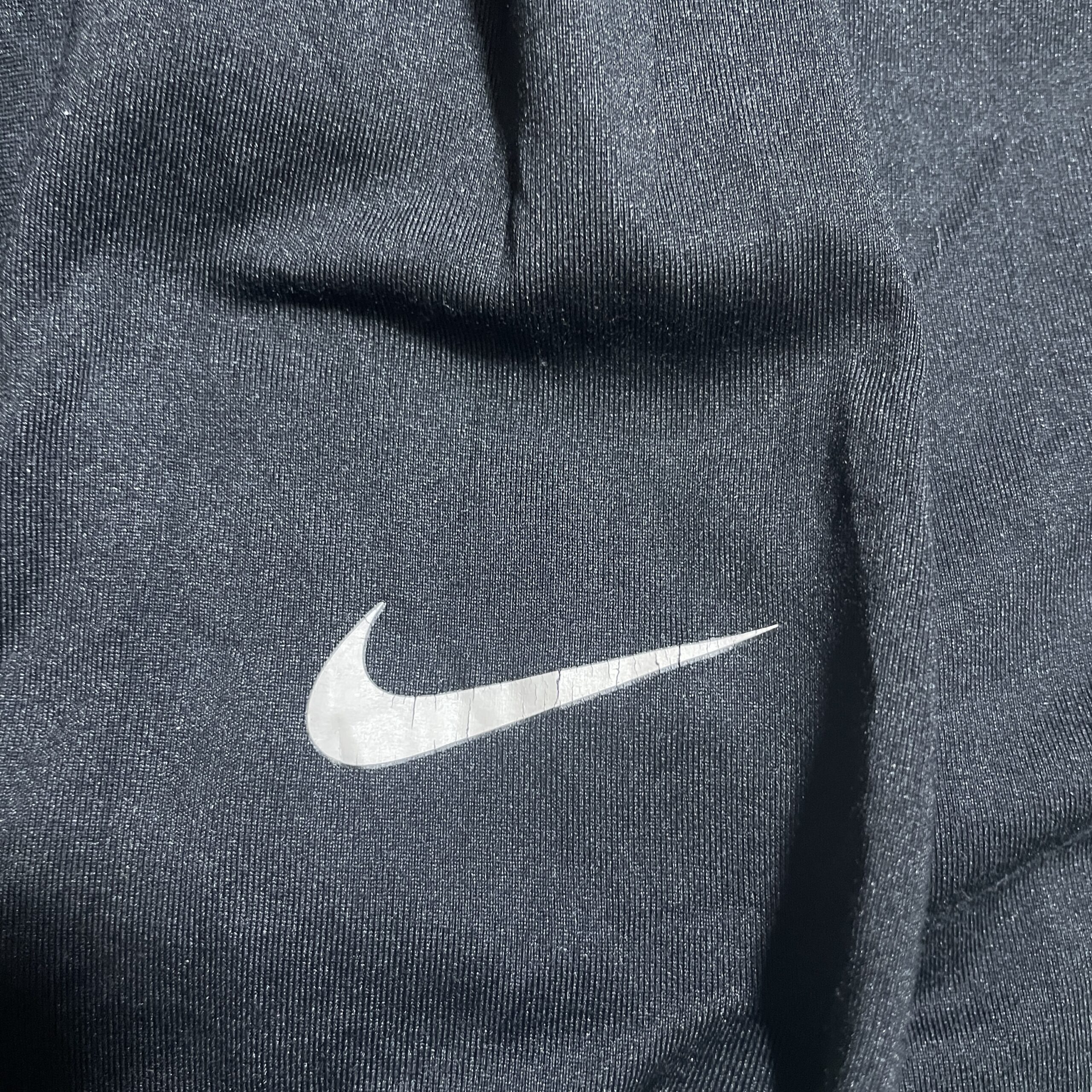 Nike Pro Dri Fit Original Body Fitted Half zip Up Tshirt Black Small