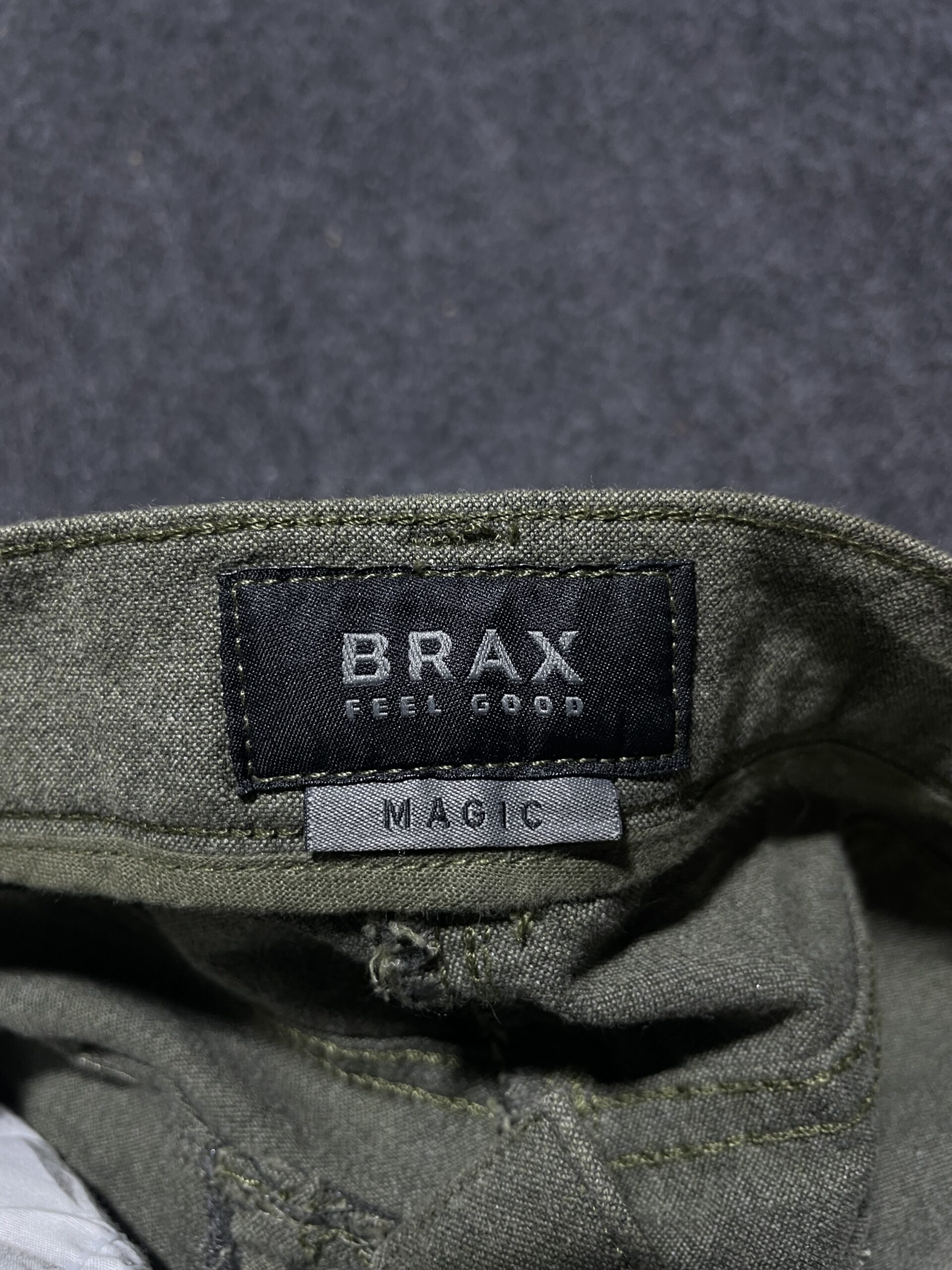 Brax Feel Good Mens Trouser Pant Olive Green M