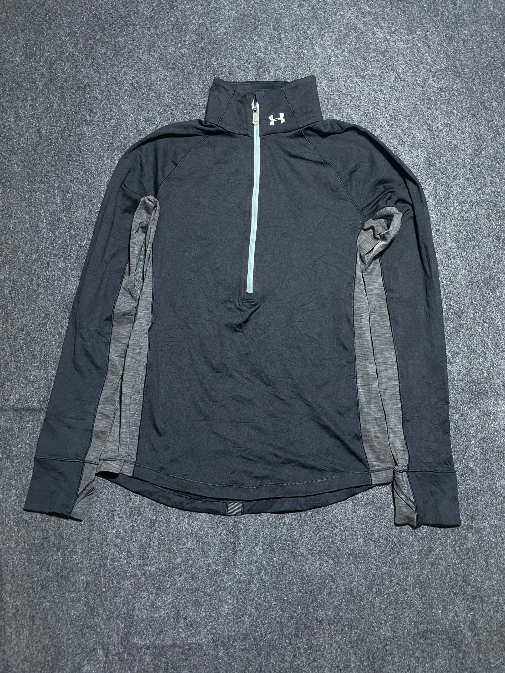 Under Armour Coldgear Original Women’s Sports Tshirt Body fit Black Grey Small