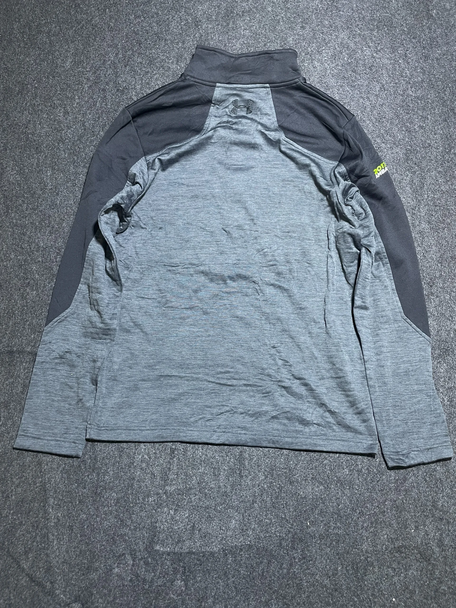 Under Armour Original Ambassador 2017 Half Zip Up Tshirt Grey Large