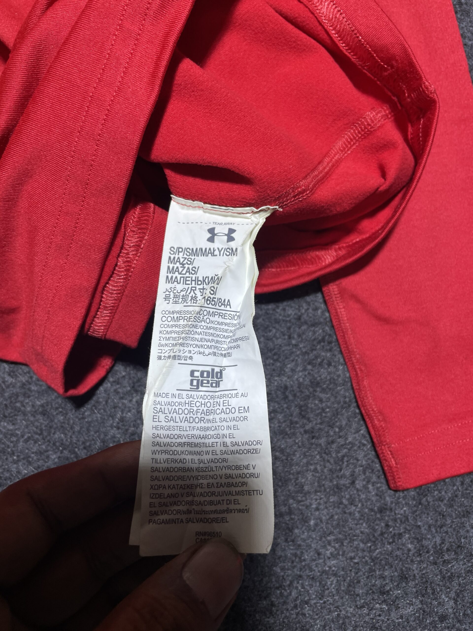 Under Armour Original Coldgear Compression Tshirt Red Small