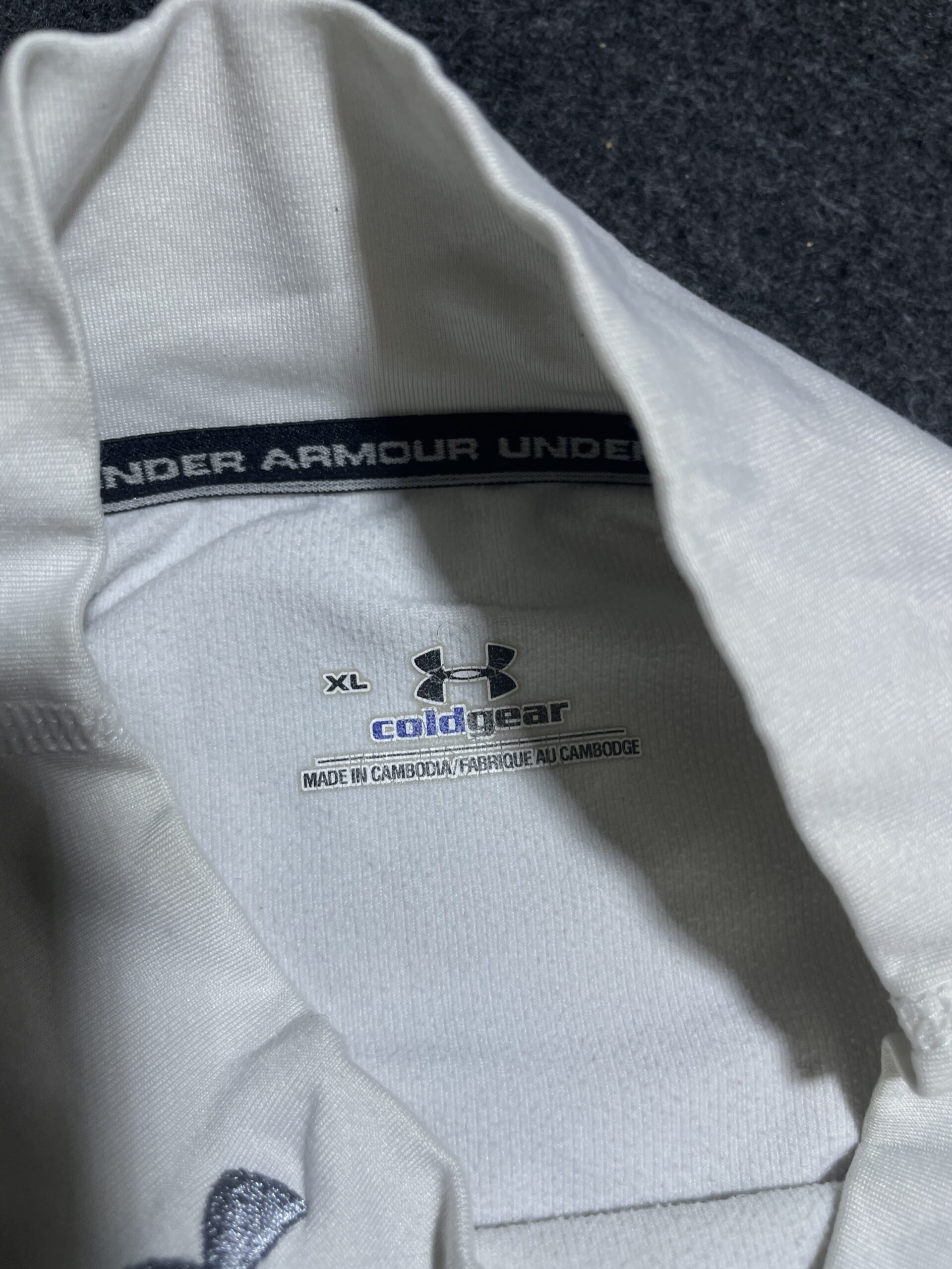Under Armour Original Coldgear High Neck Compression Tshirt White XL