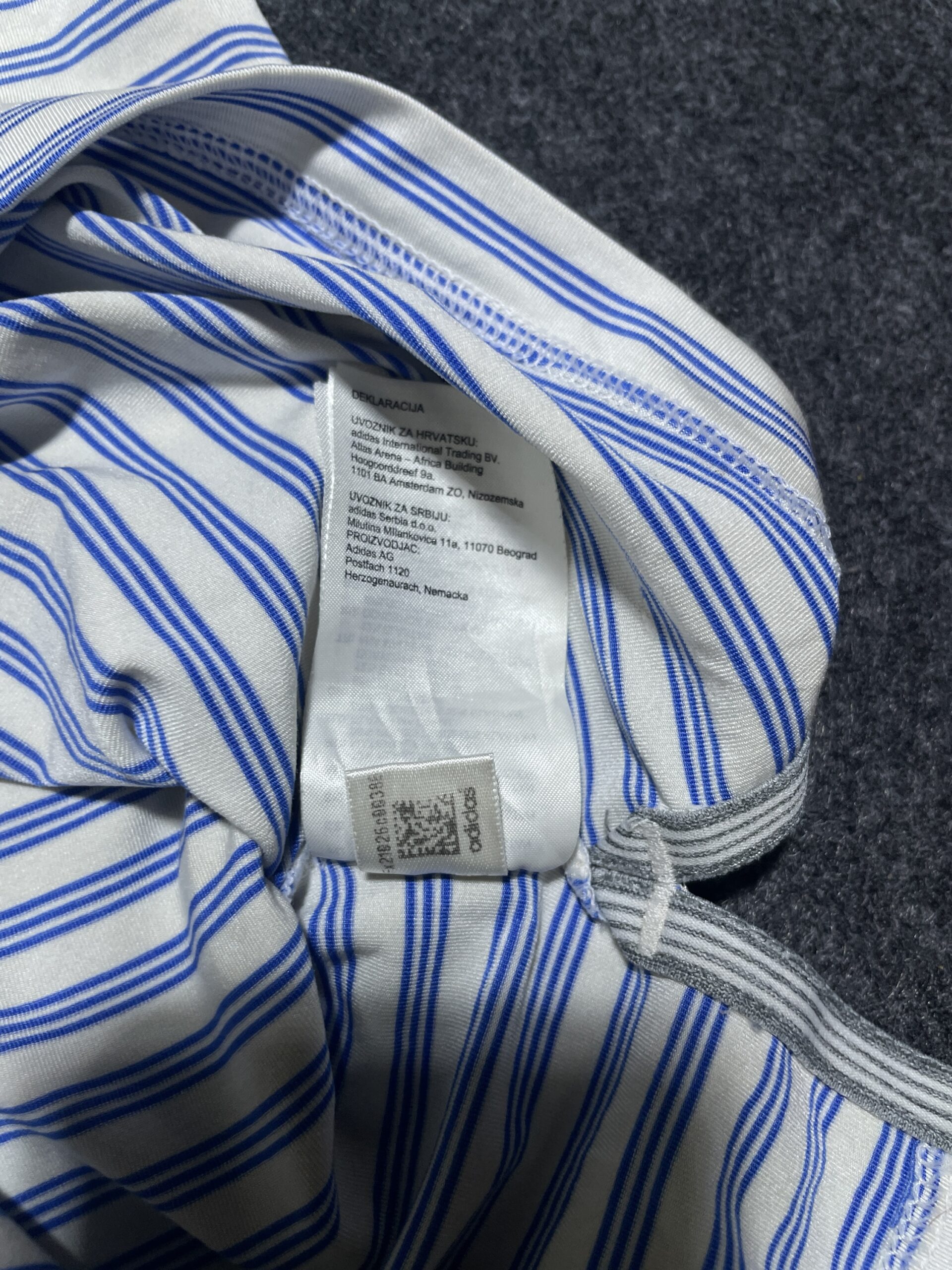 Adidas Original Men’s Polo Tshirt White Blue XXL