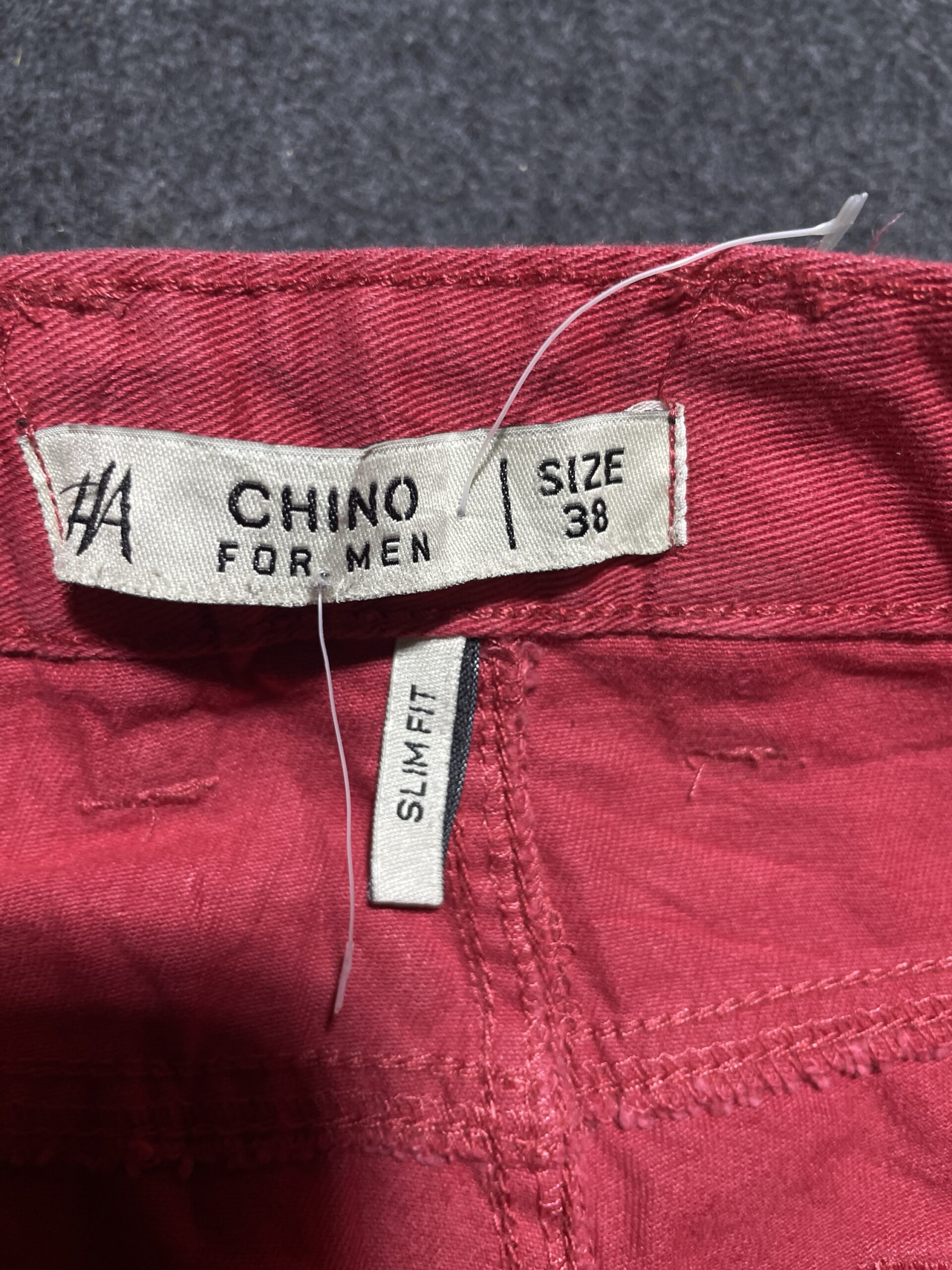 HA Casual Men’s Chinos Red 32 | Made In Taiwan | New Item | 100% Cotton