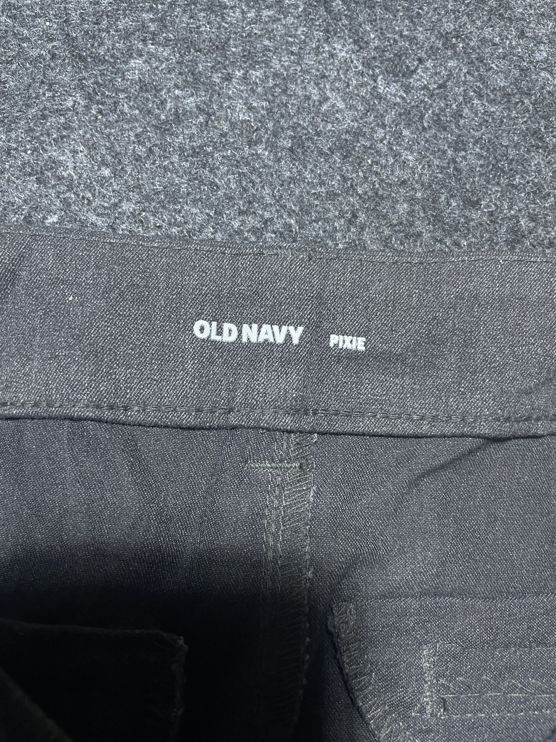 Old Navy Pixie Dark Grey Slim Pants – Women’s Stretch Casual Trousers | 32