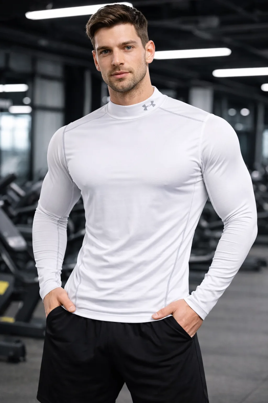 Under Armour Coldgear Compression Tshirt White M