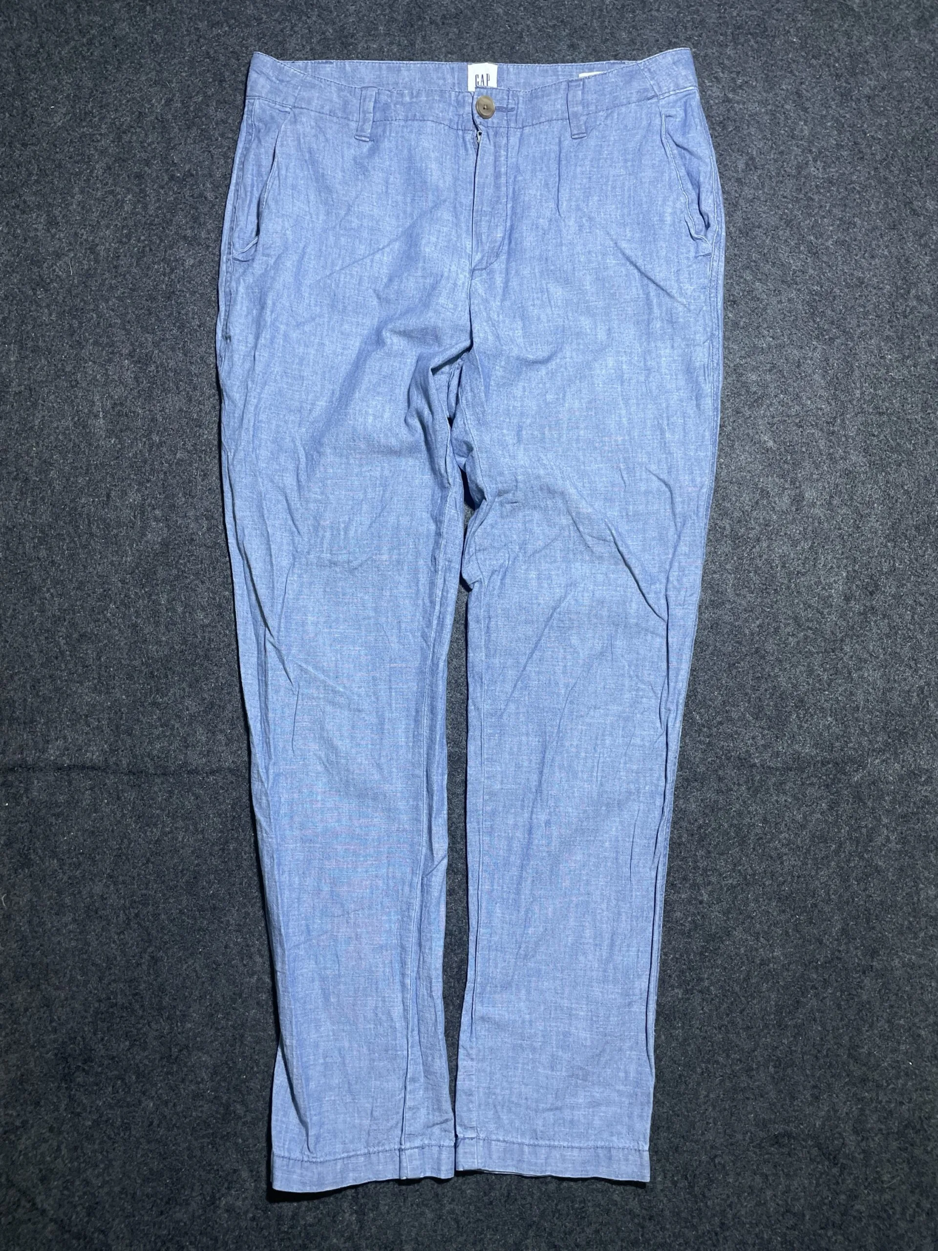 GAP Women’s Girlfriend Khaki Pants Light Blue Casual Trousers 30