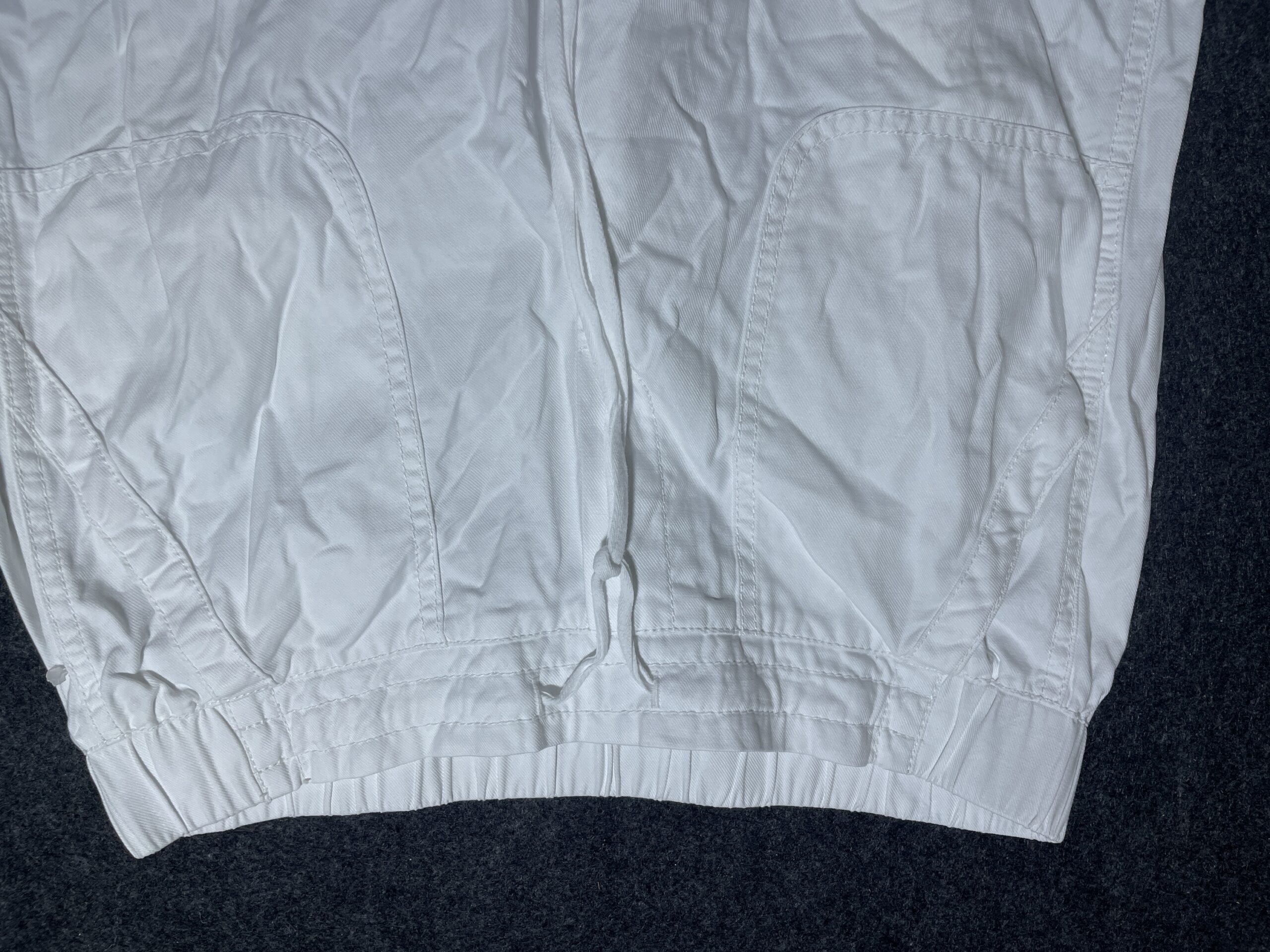 Talbots White Drawstring Relaxed Fit Casual Trouser M
