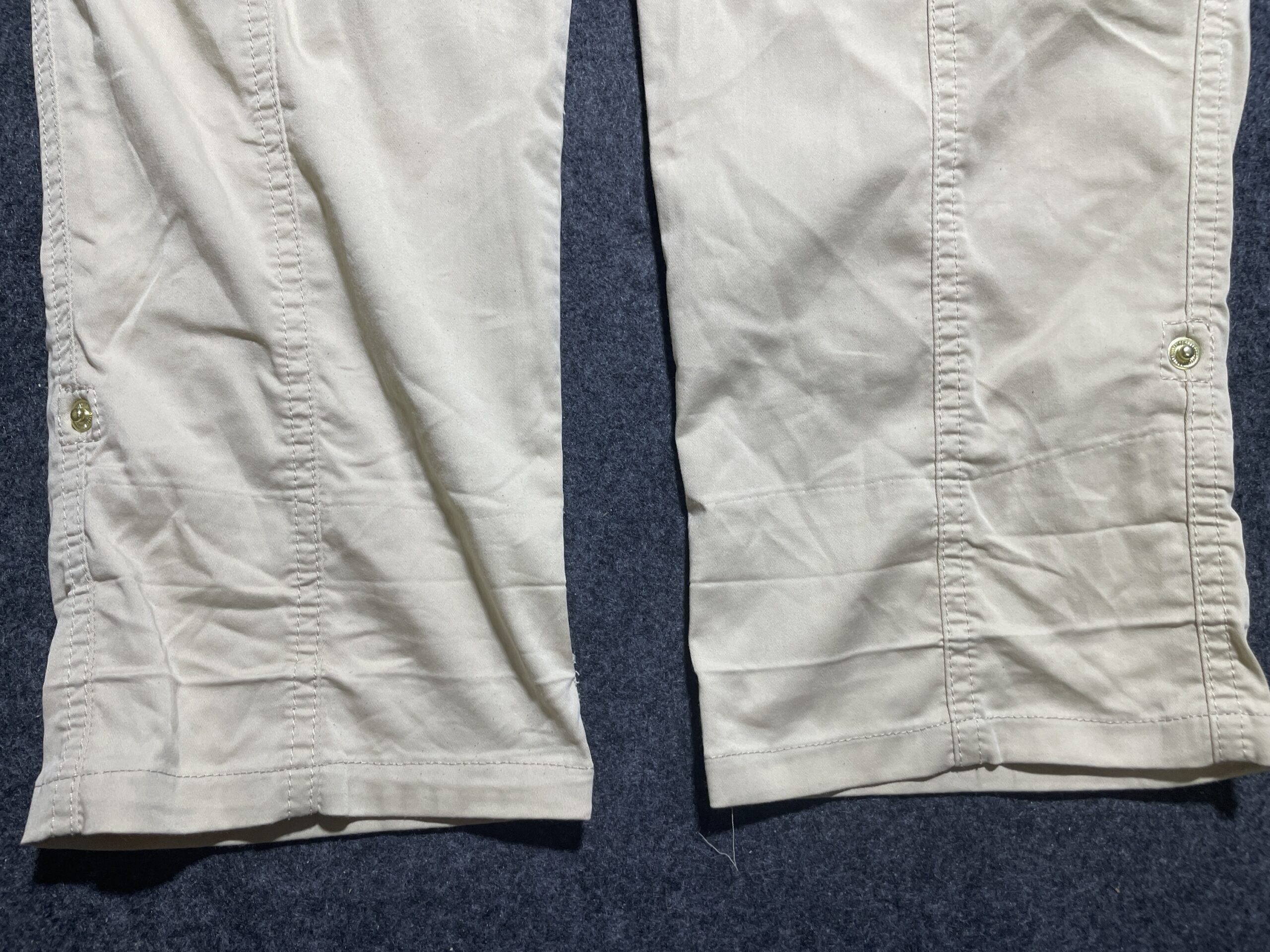 Chico’s Beige Cargo Pants – Utility Style Stretch Trousers L