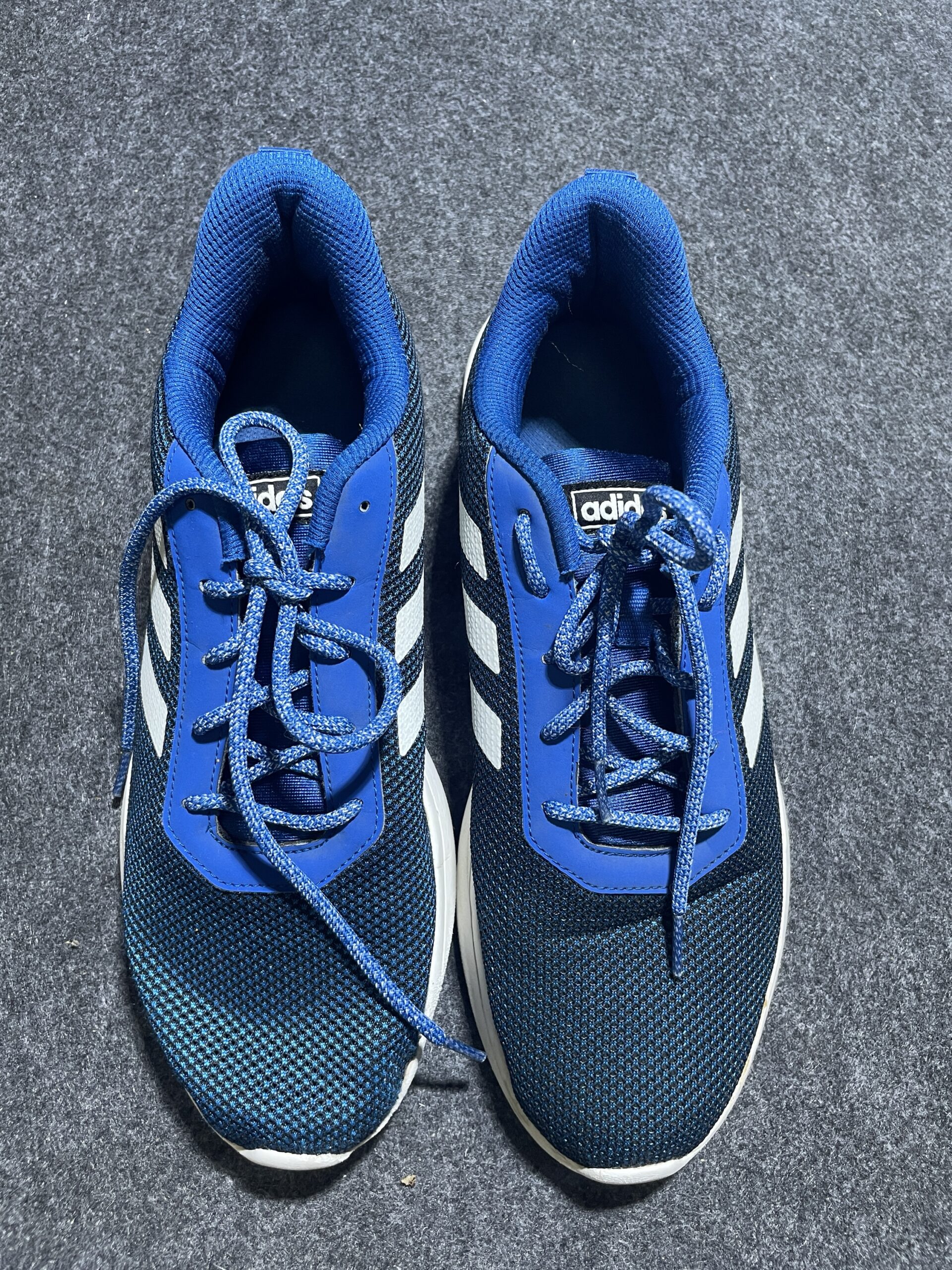 Adidas Blue Running Shoes | Lightweight Mesh Sports Sneakers | UK 8
