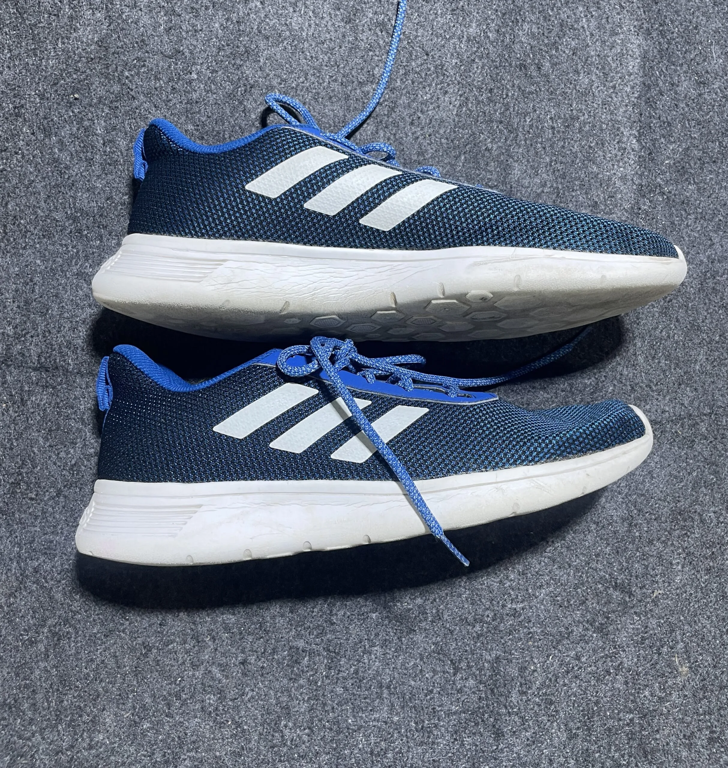 Adidas Blue Running Shoes | Lightweight Mesh Sports Sneakers | UK 8