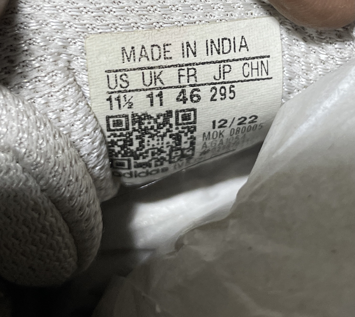 Adidas Running shoes White UK 11
