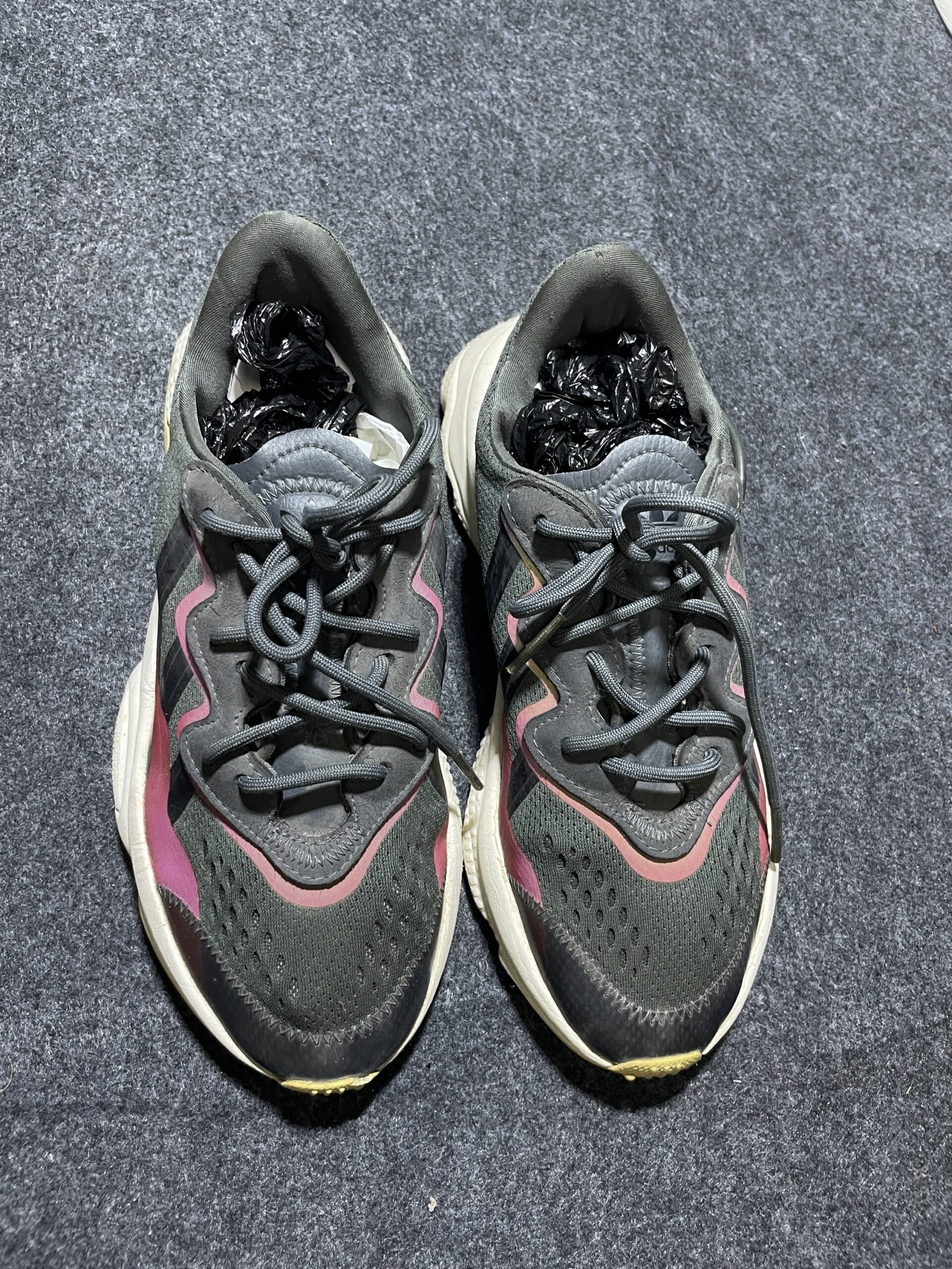 Adidas Ozweego Adiprene Chunky Sneakers | Grey/Pink | Imported | Size UK 6