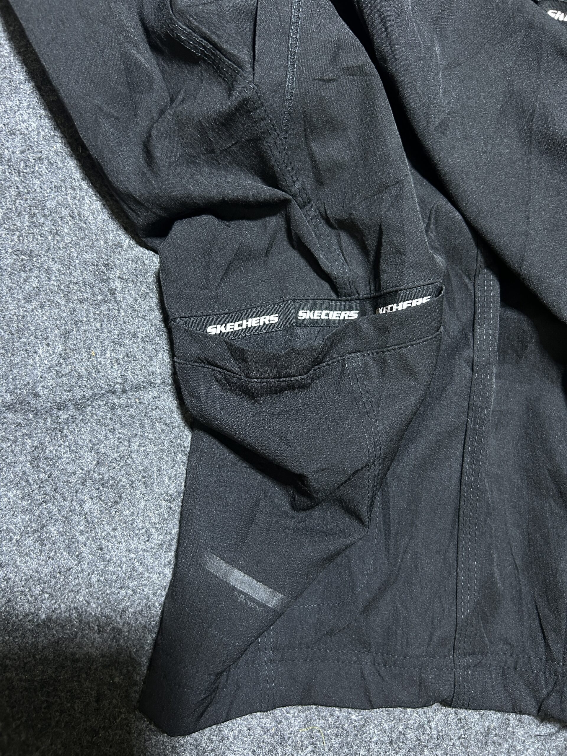 Sketchers Performance Black Shorts (36–38 Waist) Lightweight Stretch Utility Shorts