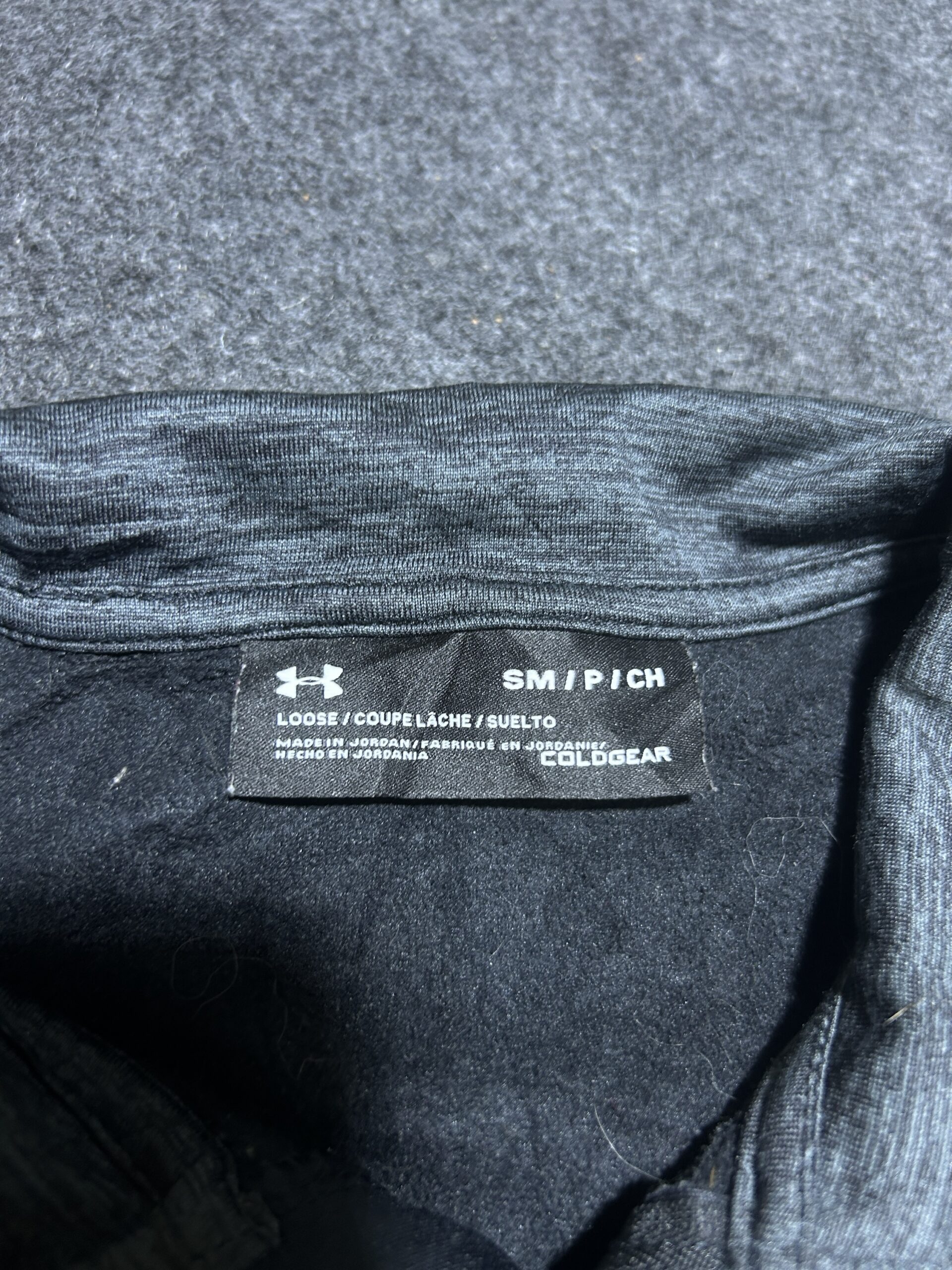 Under Armour Coldgear Halfzip Up Tshirt Black M