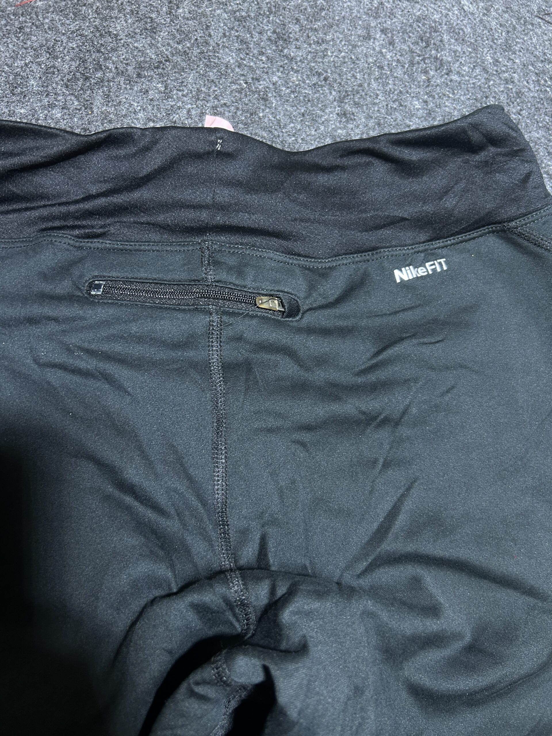 Nike Dri-FIT Black Performance Track Pants with Ankle Zips | 28-30 | Unisex