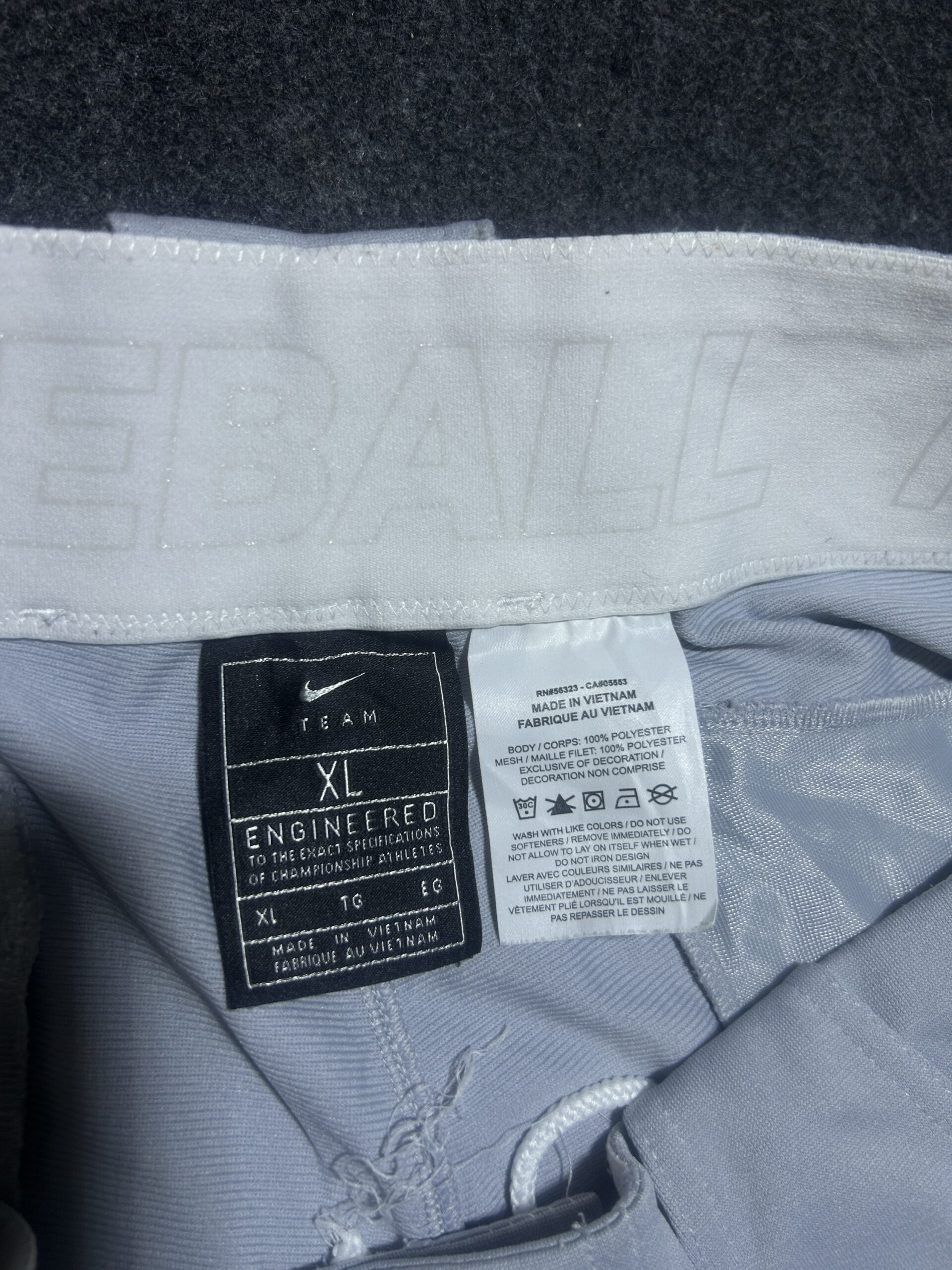 Nike Team Engineered Performance Pants Ice Blue | Athletic Fit Training Wear | 38 | Unisex